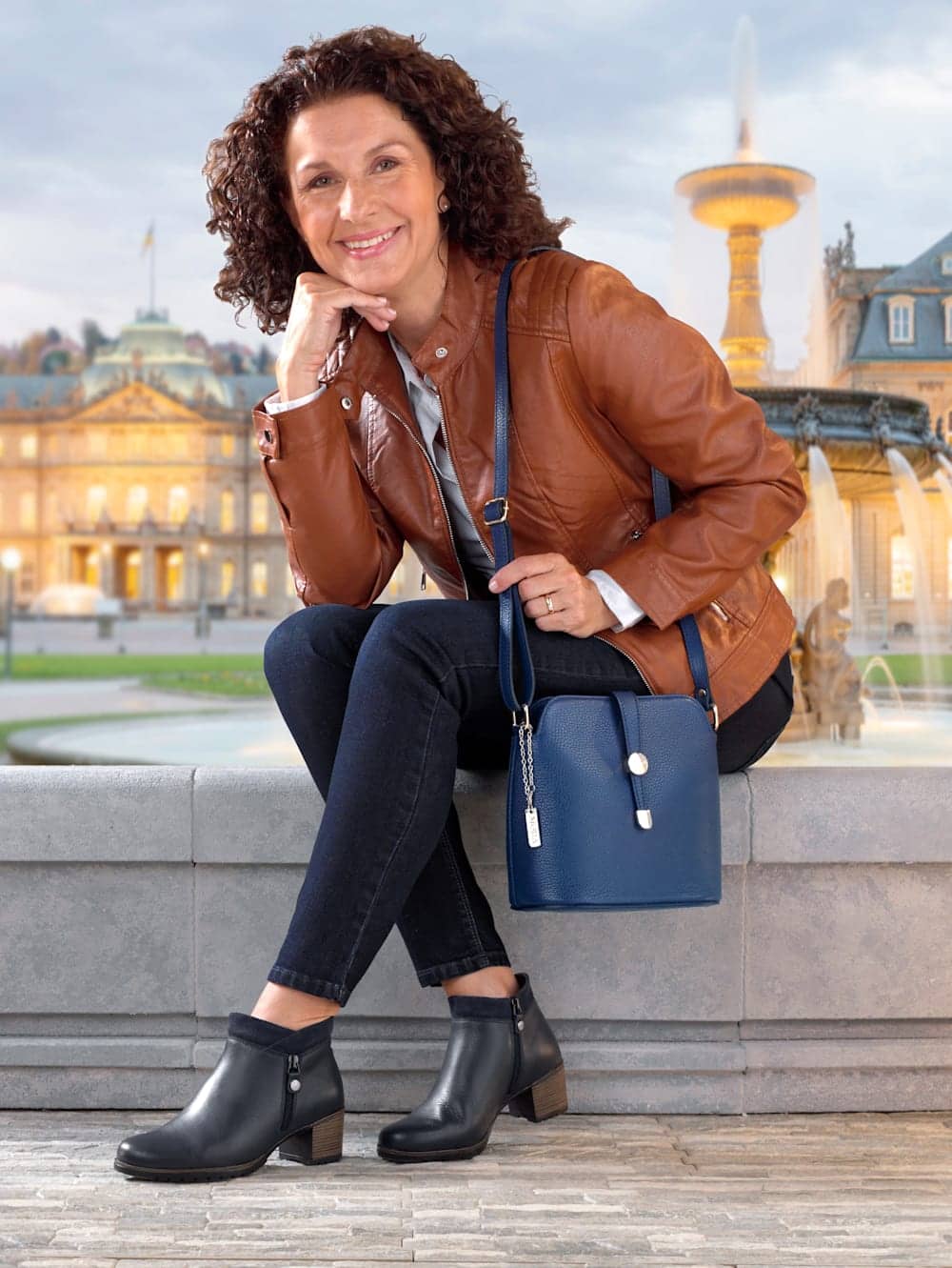 Vamos Stiefelette - Dunkelblau