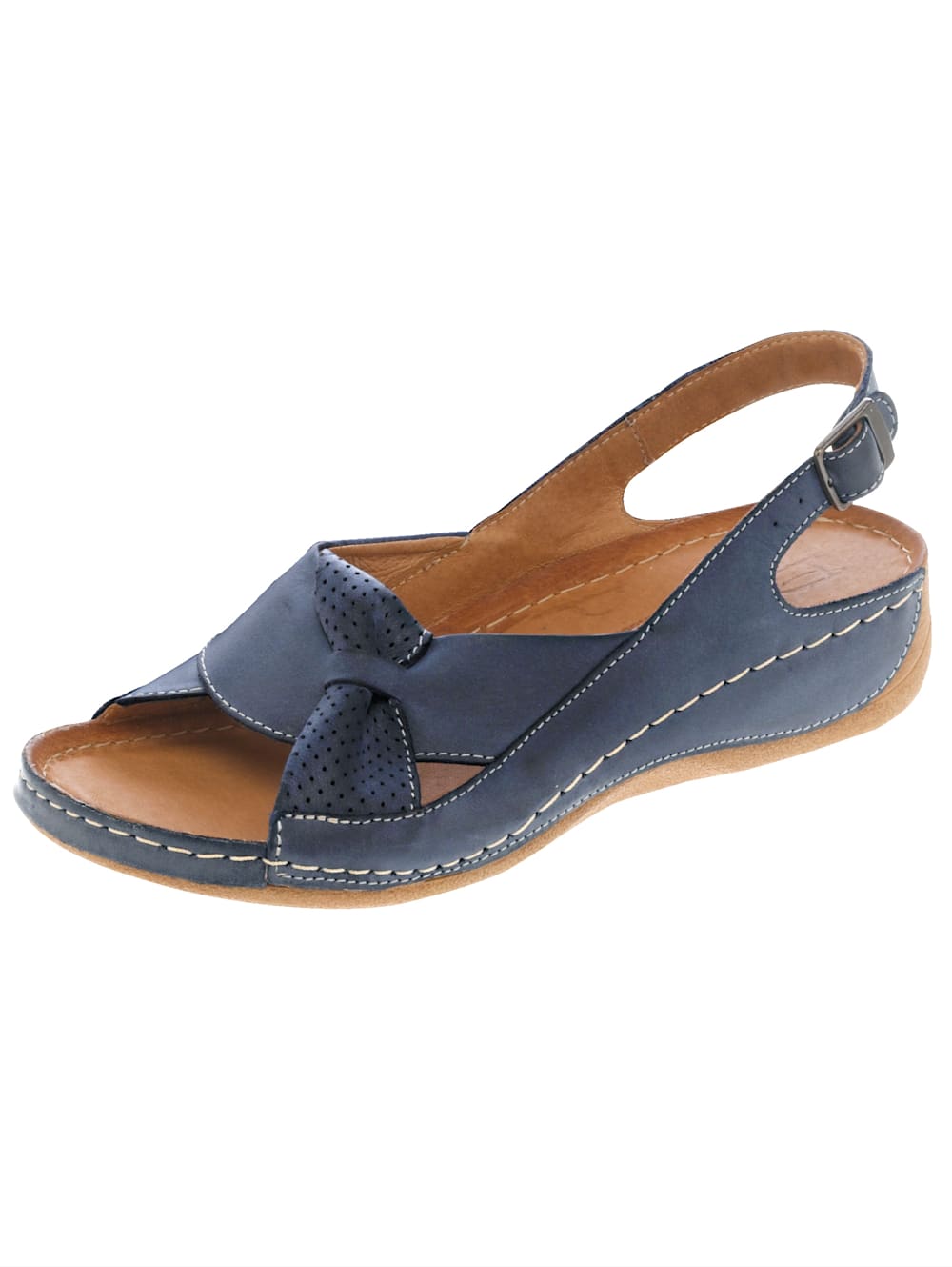 Vamos Sandale mit raffinierter Schlaufe - Blau