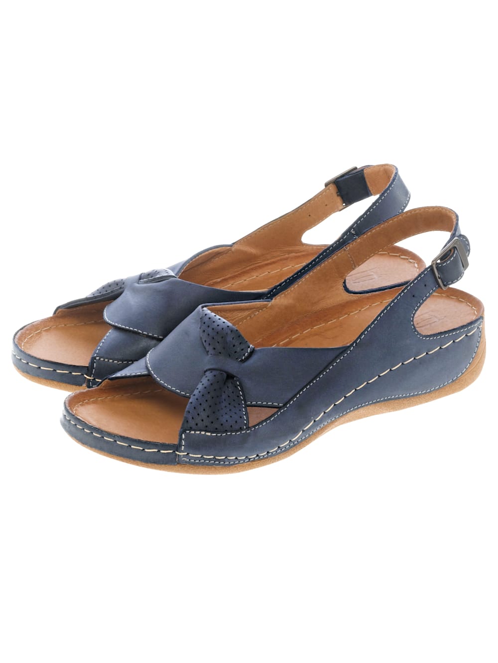 Vamos Sandale mit raffinierter Schlaufe - Blau
