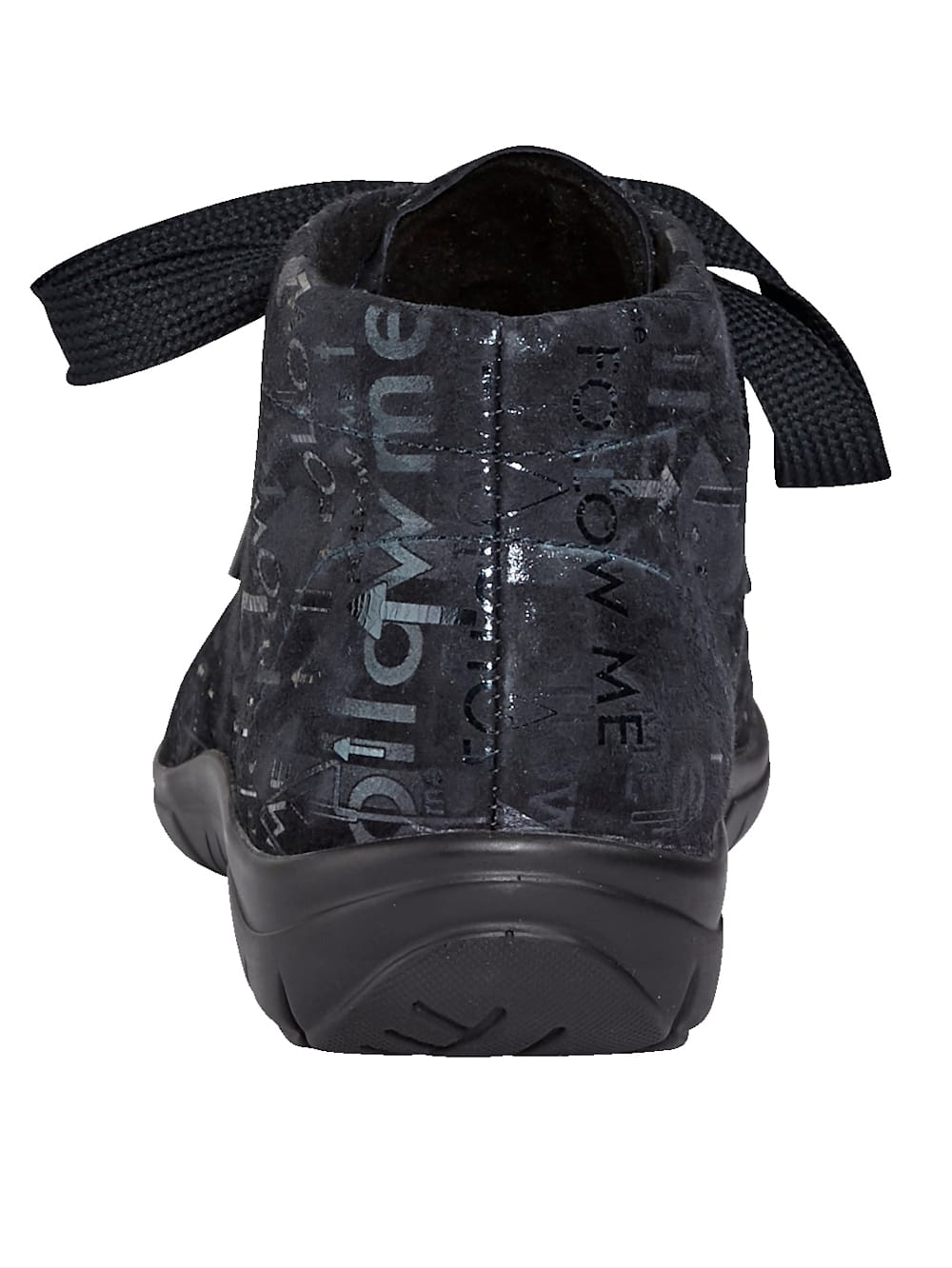 Vamos Schnurstiefelette aus weichem Leder - Nachtblau