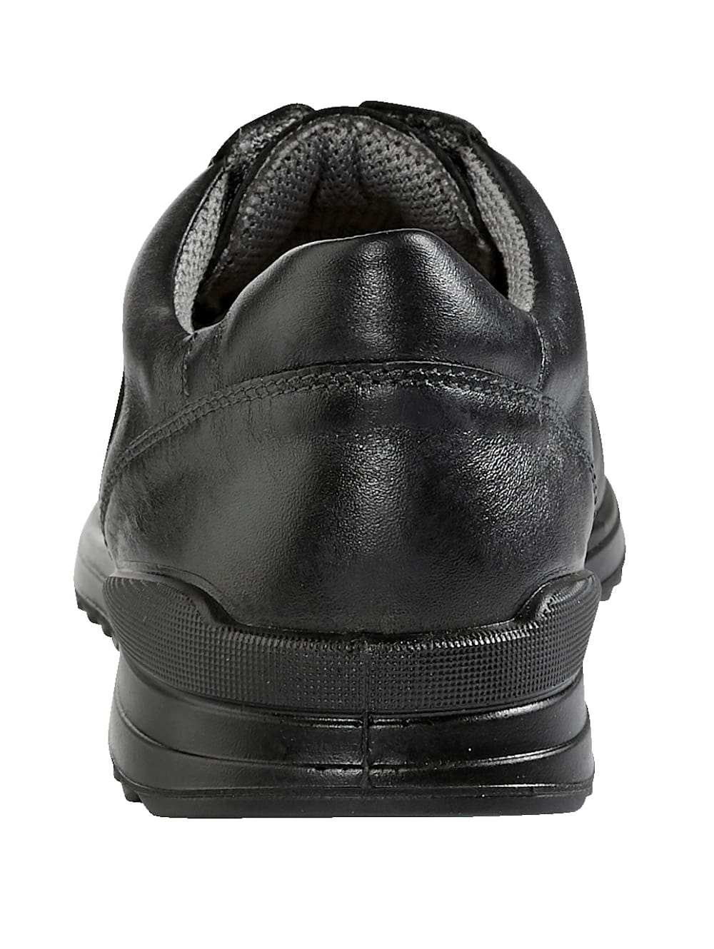 Vamos Schnurschuh mit modischen Ziernahten. - Schwarz
