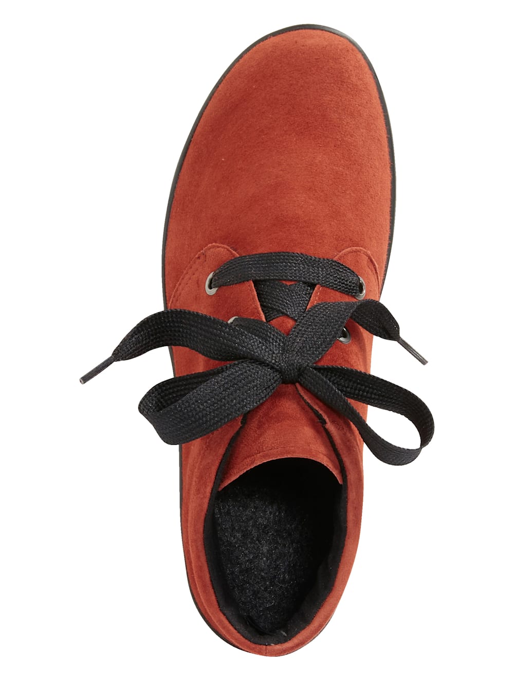 Vamos Schnurstiefelette aus weichem Leder - Rot