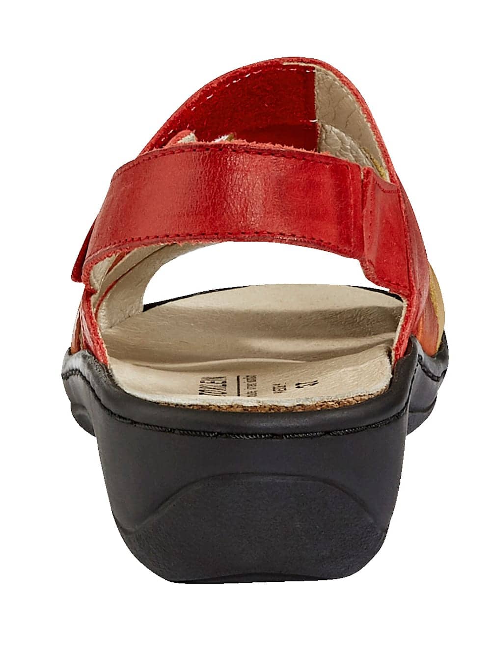 Vamos Sandale mit verstellbarem Klettverschluss - Rot
