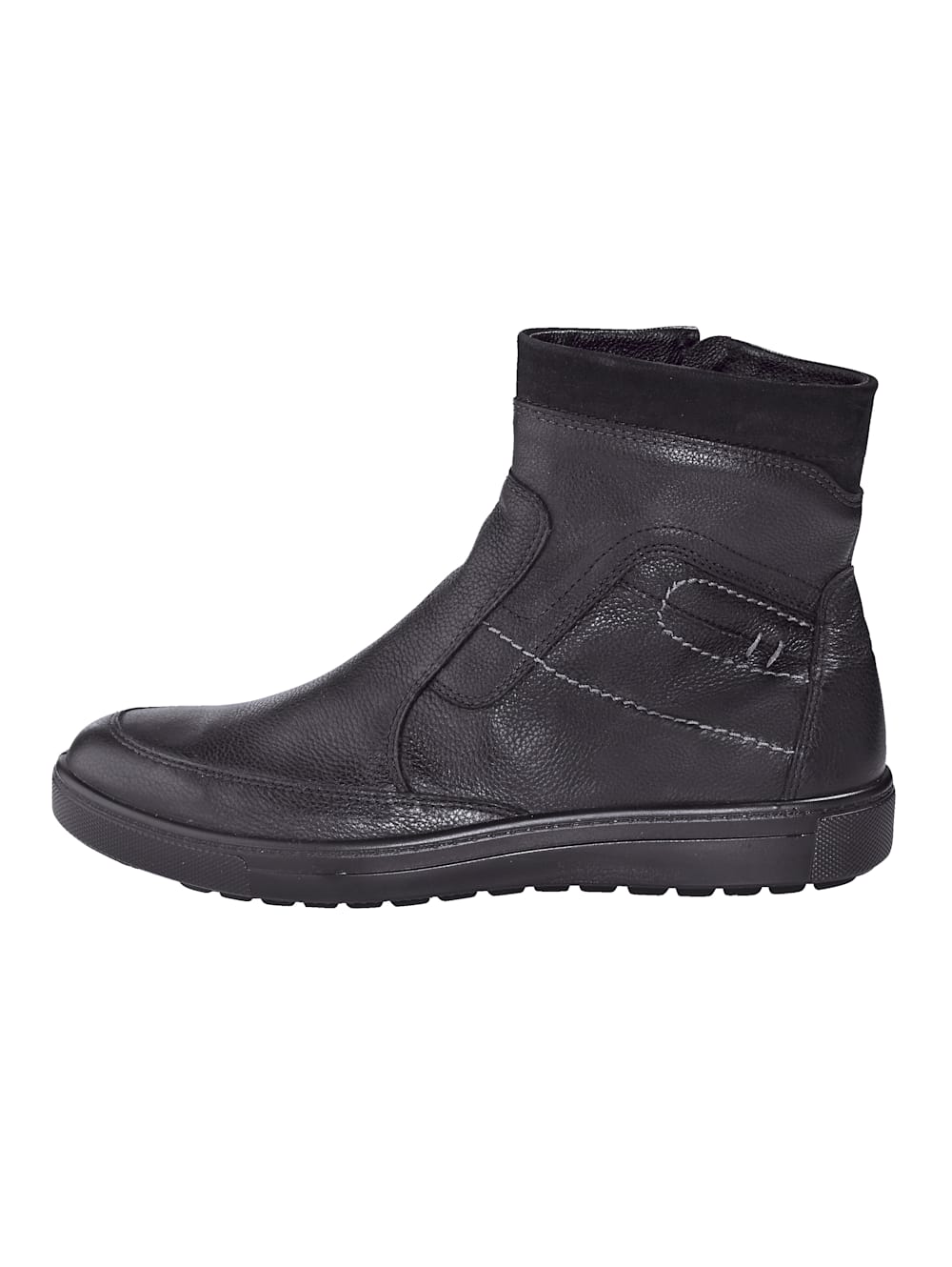 Vamos Stiefelette mit Innenreibverschluss - Schwarz