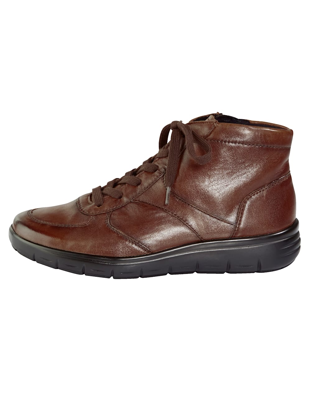 Vamos Schnurstiefelette mit Shockabsorber - Cognac