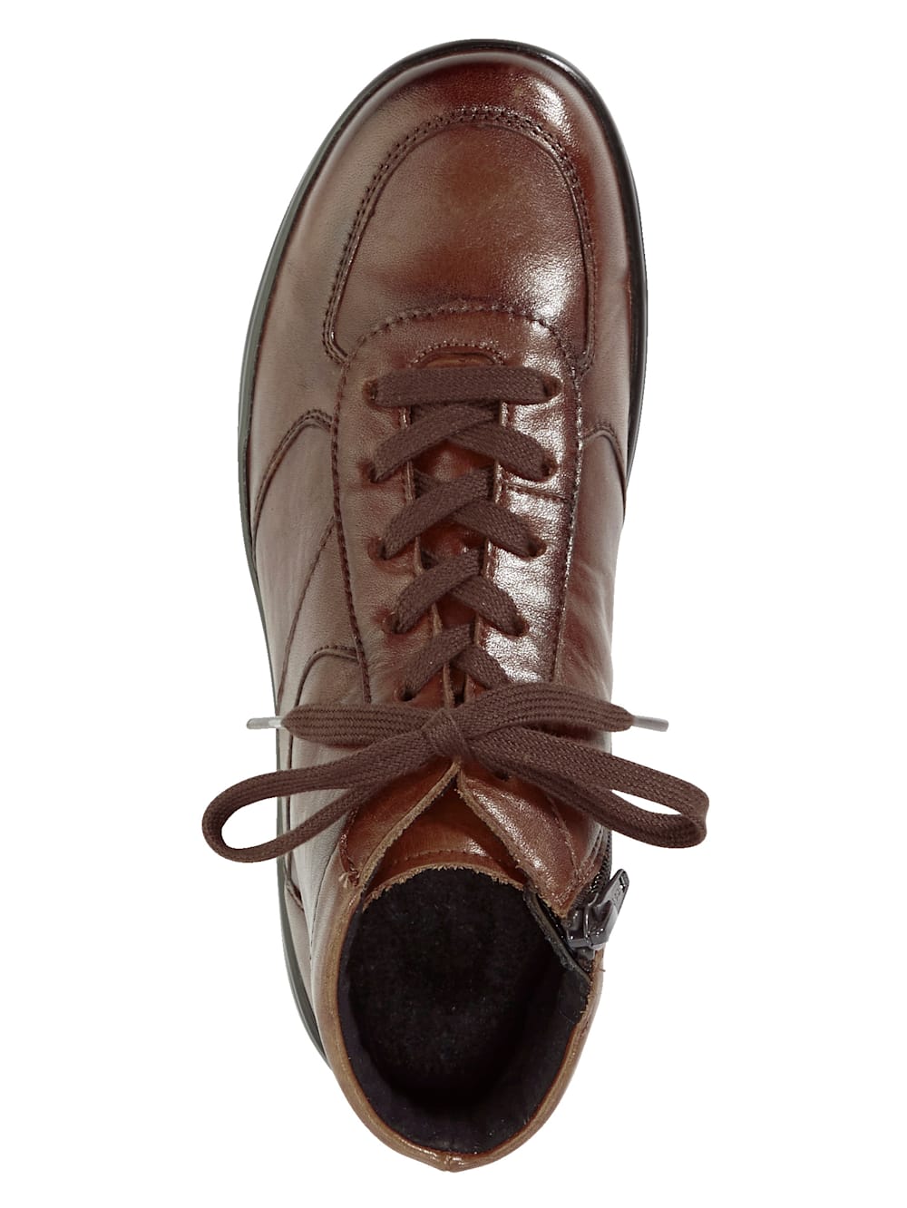 Vamos Schnurstiefelette mit Shockabsorber - Cognac