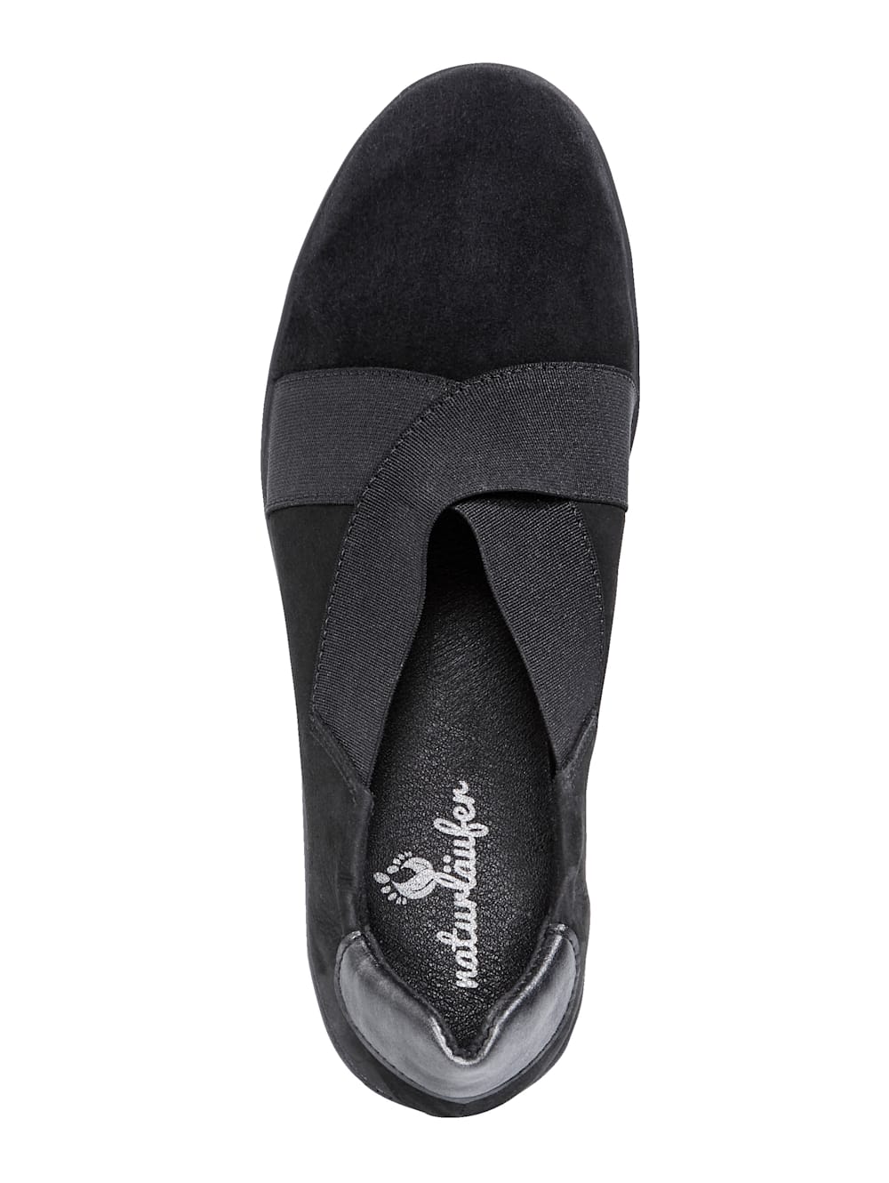 Vamos Slipper mit Elasteinsatzen - Schwarz