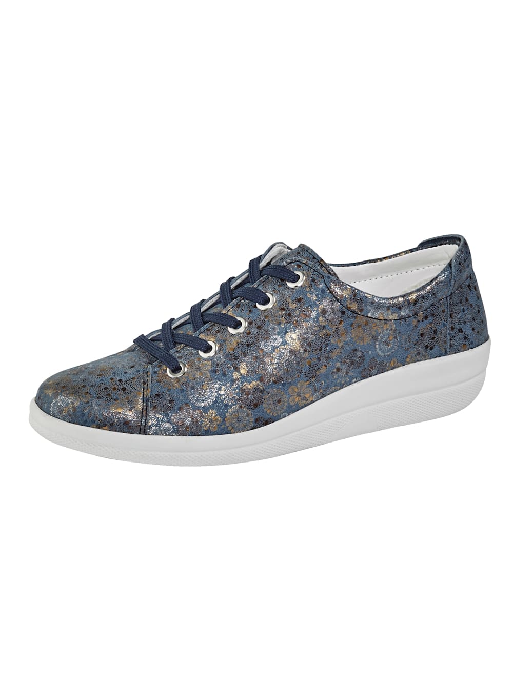 Vamos Schnurschuh in harmonischer Farbkombi - Blau