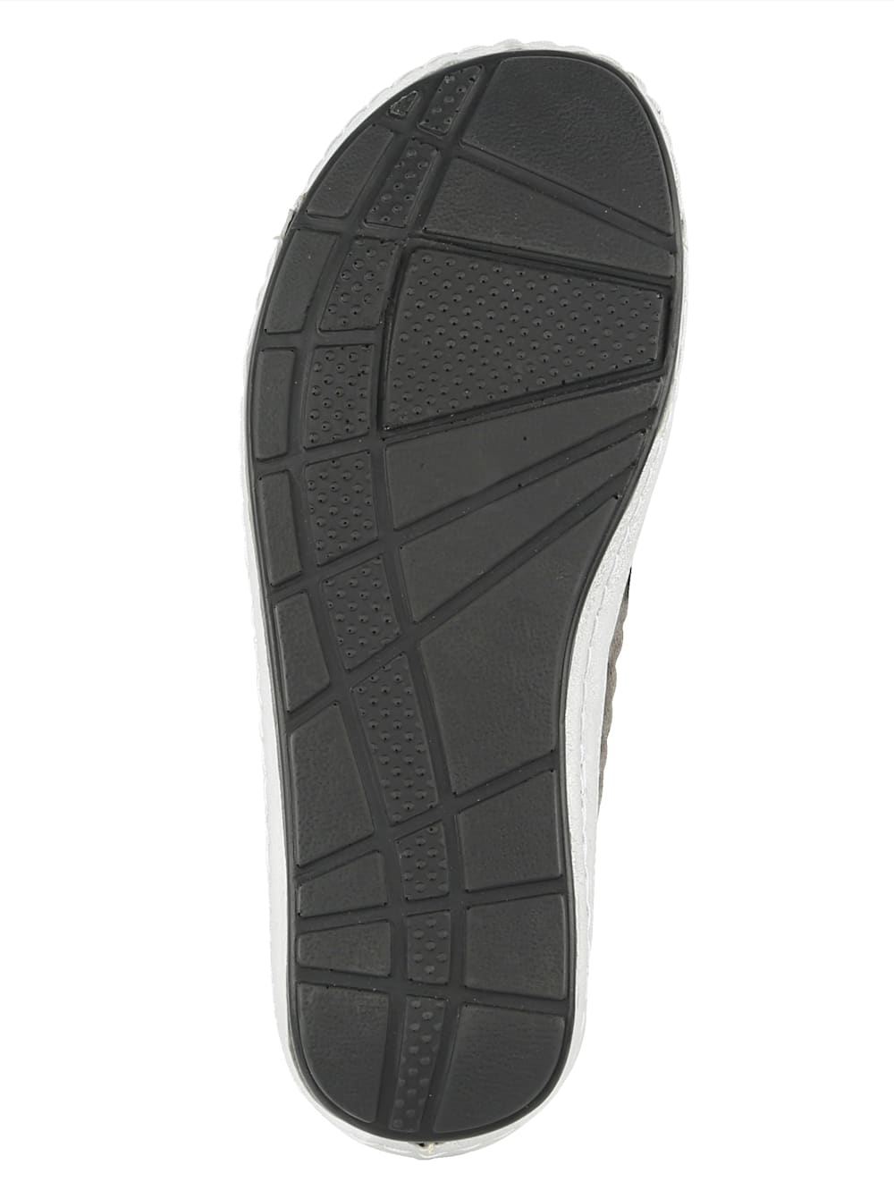Vamos Slipper mit sommerlicher Perforation - Silberfarben
