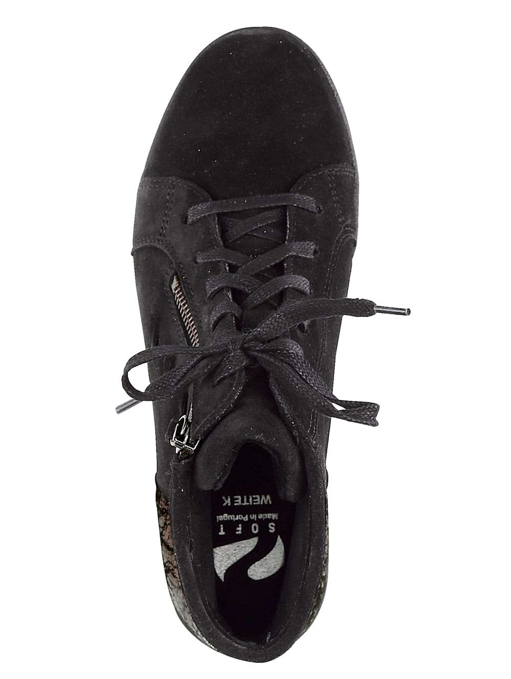 Vamos Stiefelette mit farblich abgesetzter Fersenkappe - Schwarz