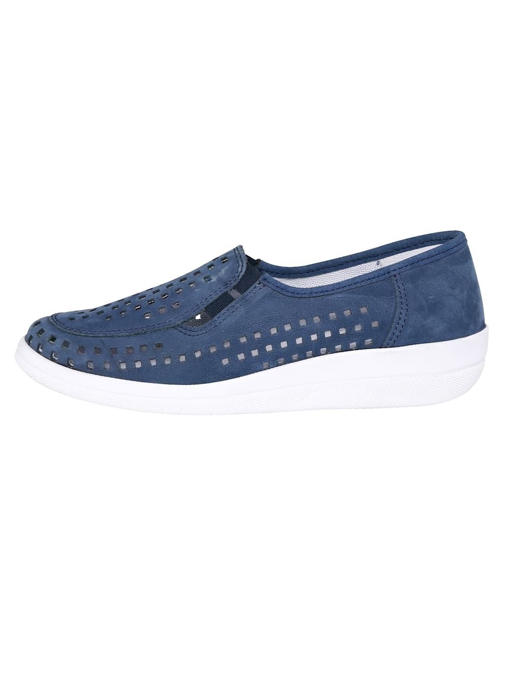 Vamos Slipper mit sommerlich luftigen Durchbruchen - Blau