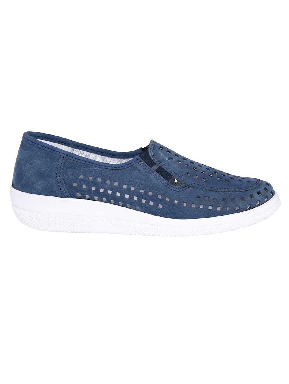 Vamos Slipper mit sommerlich luftigen Durchbruchen - Blau