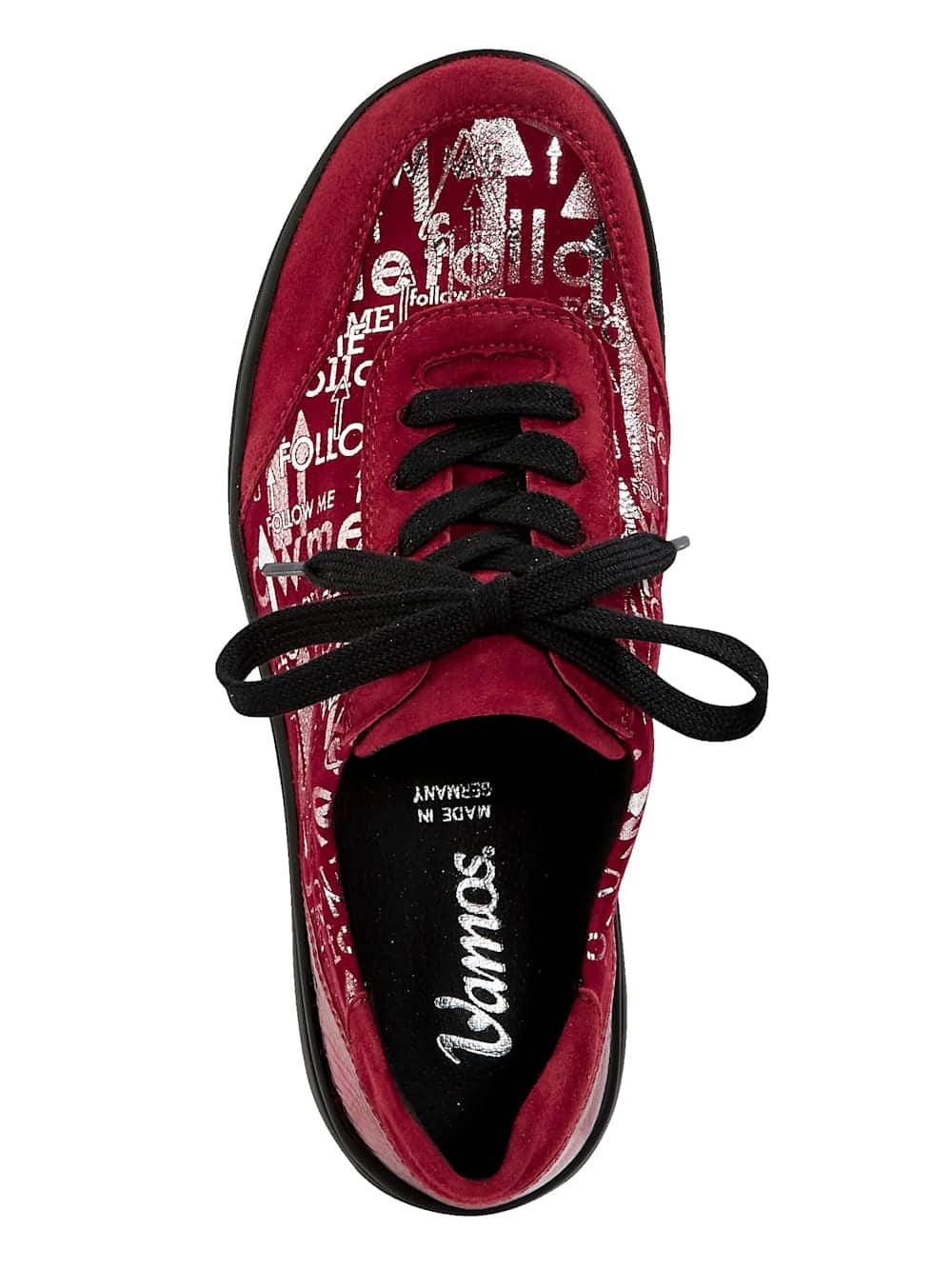 Vamos Schnurschuh mit Luftpolsterlaufsohle - Rot