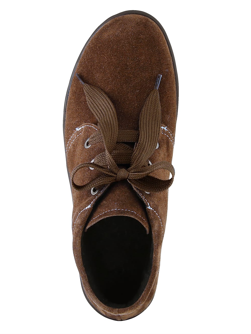 Vamos Schnurstiefelette aus weichem Leder - Braun