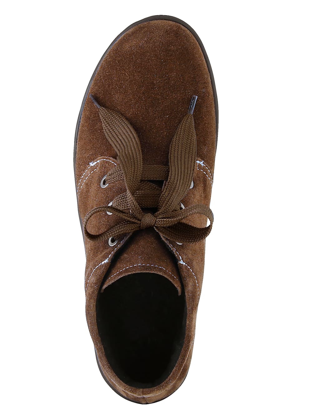 Vamos Schnurstiefelette aus weichem Leder - Braun