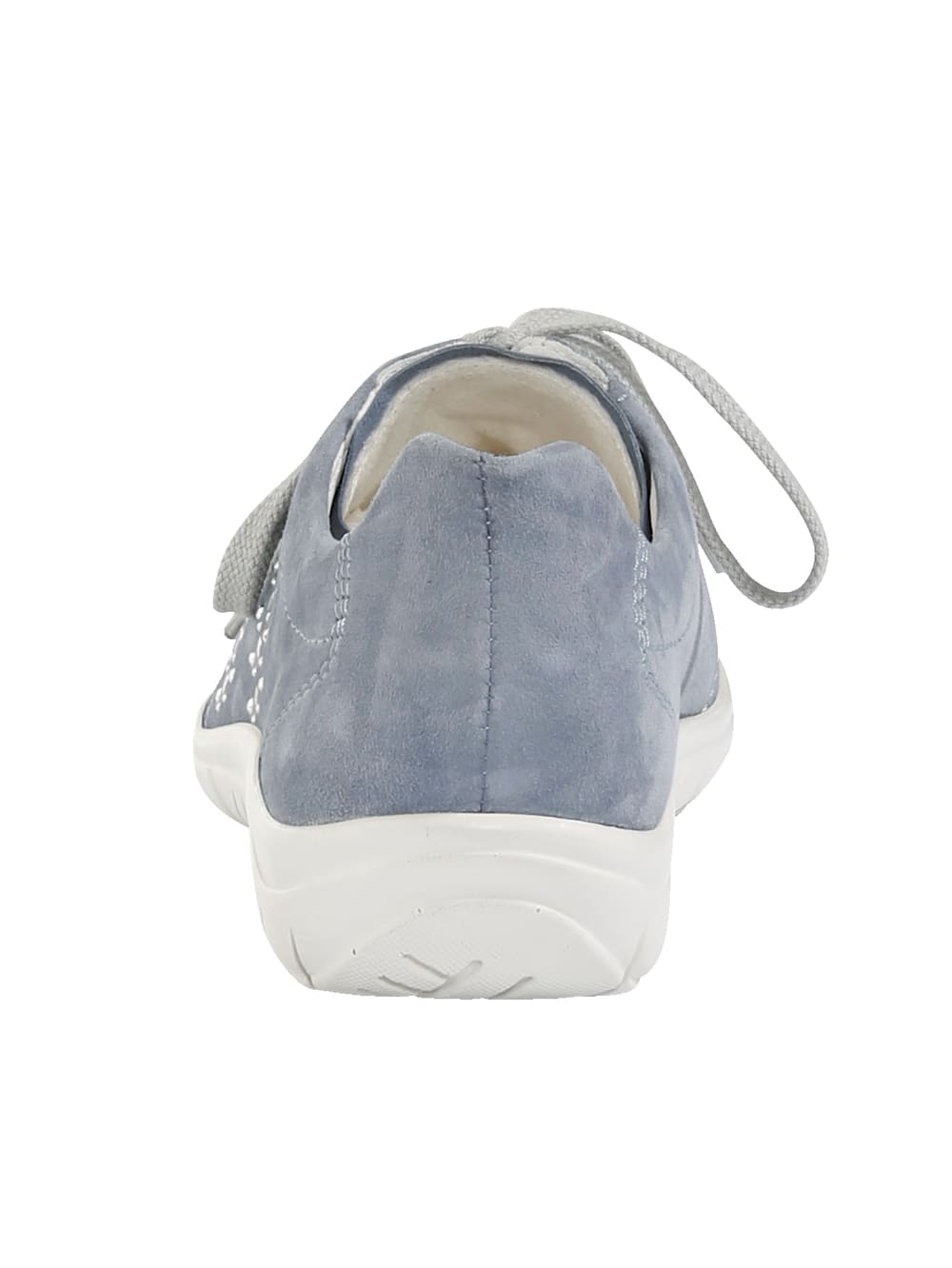 Vamos Schnurschuh aus hochwertigem Veloursleder - Blau
