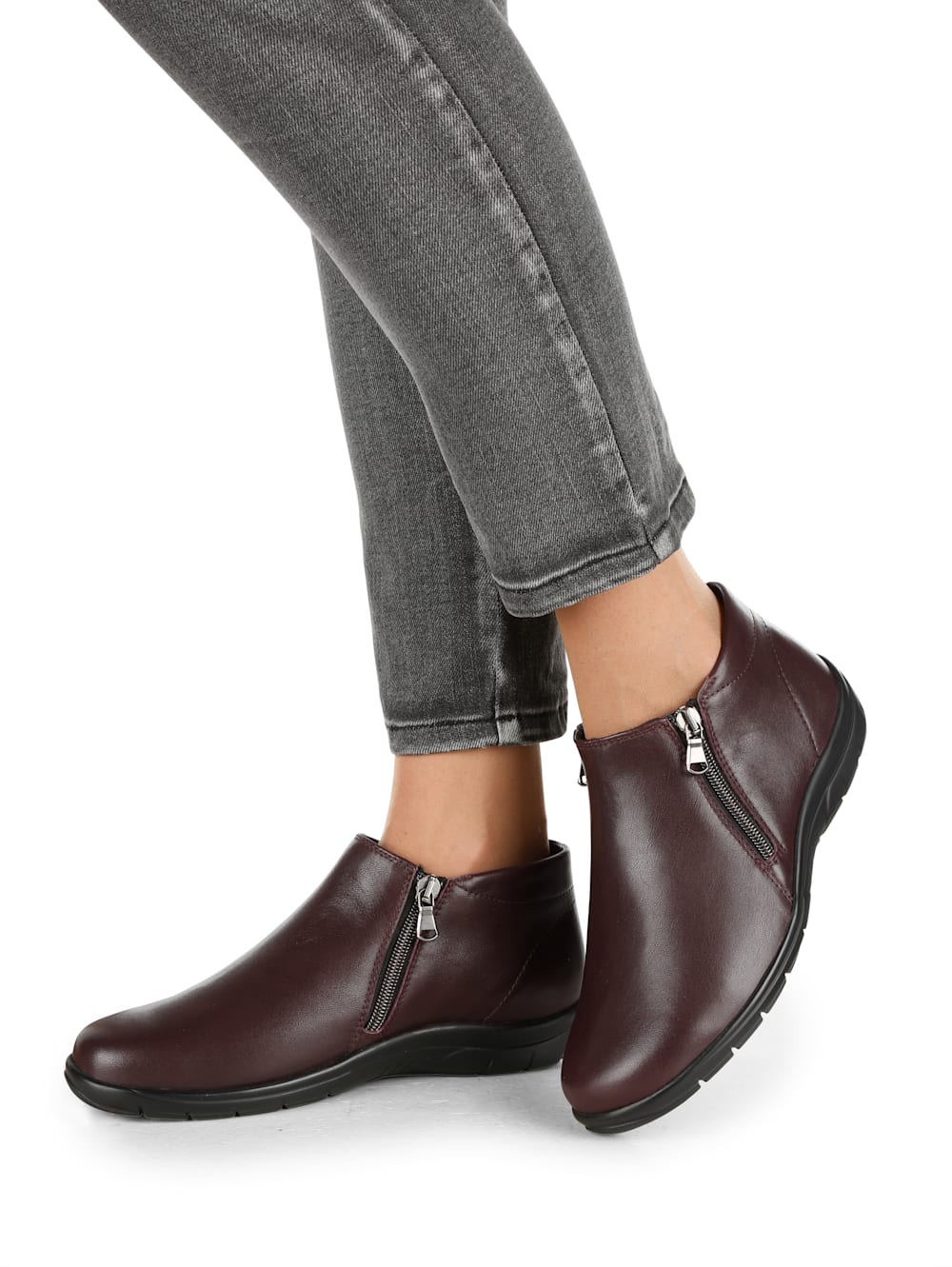 Vamos Stiefelette in klassischer Optik - Bordeaux