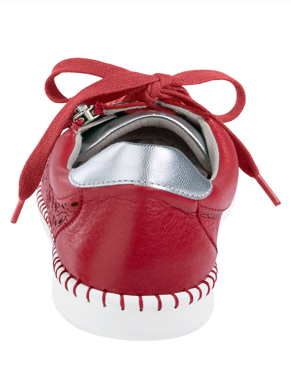 Vamos Schnurschuh mit zusatzlichem Reibverschluss - Rot