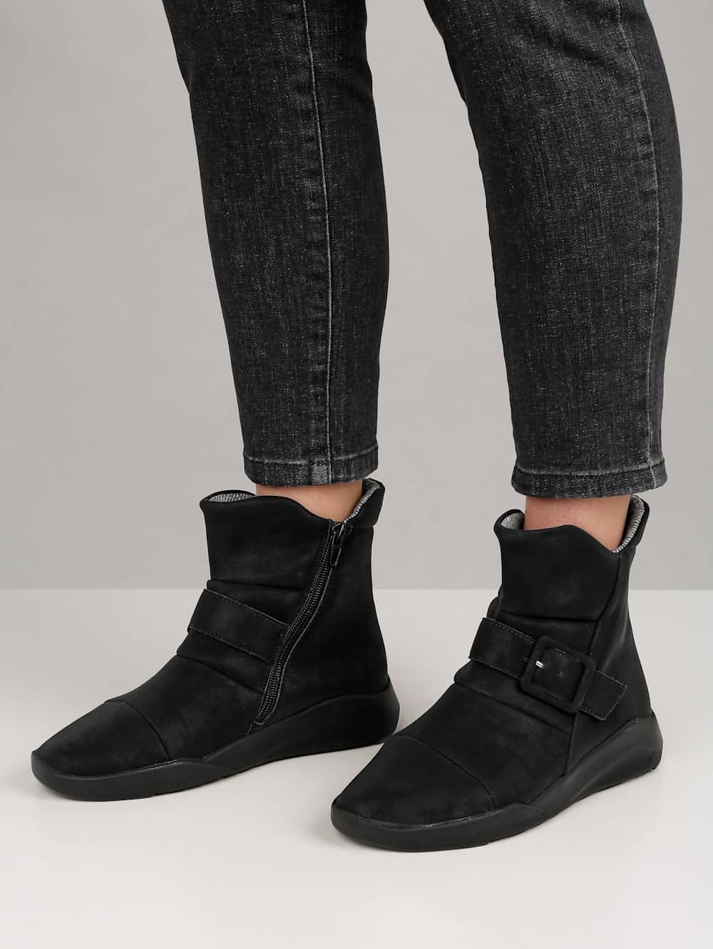Vamos Stiefelette mit auswechselbarer Textileinlage - Schwarz