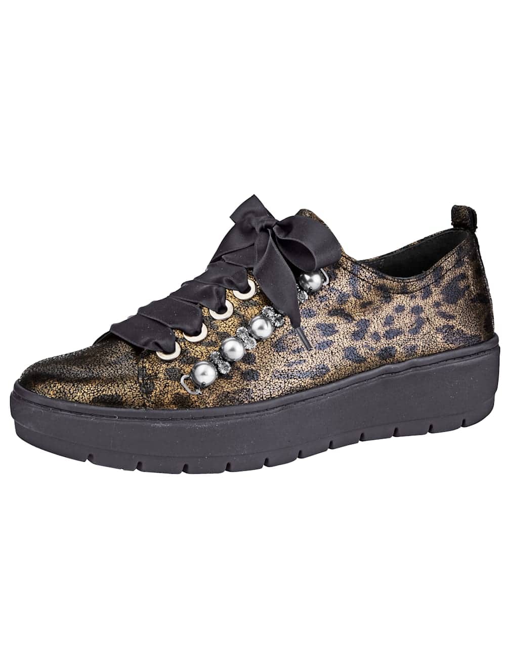 Vamos Schnurschuh - Goldfarben