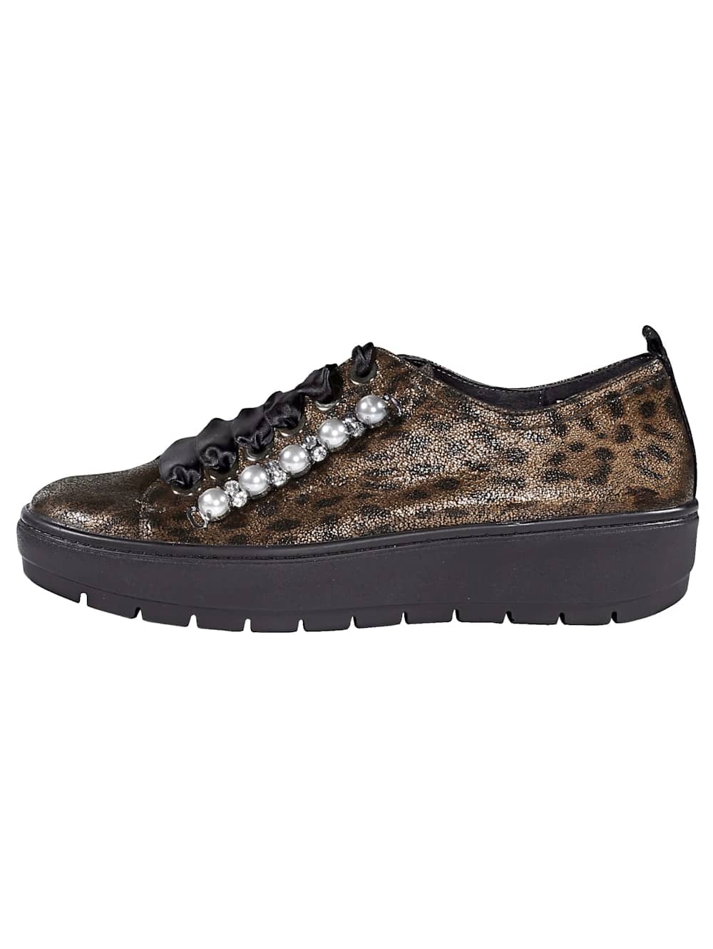 Vamos Schnurschuh - Goldfarben