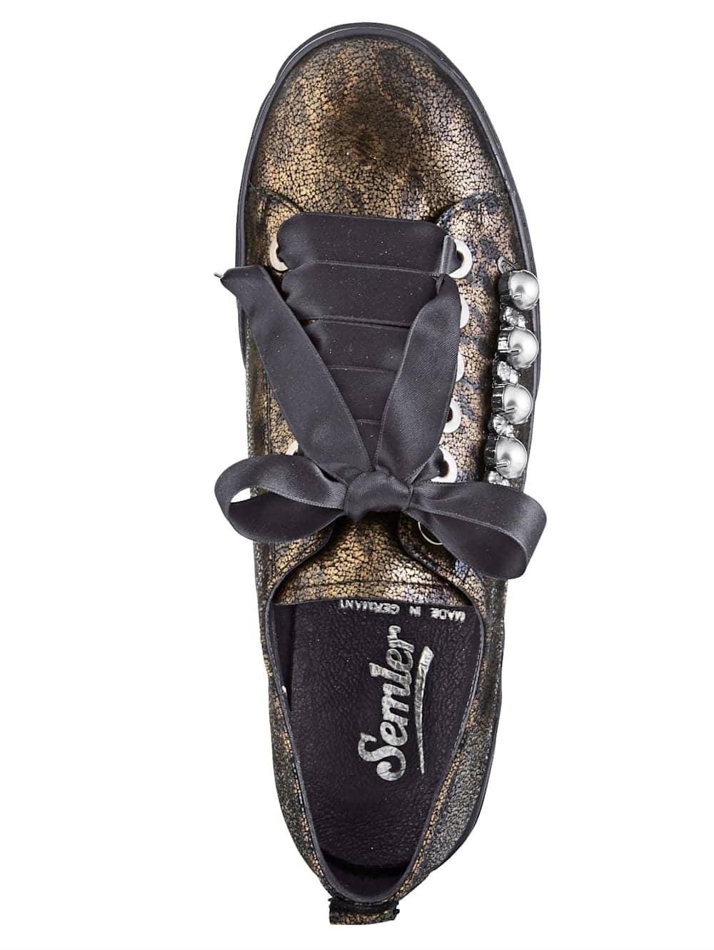 Vamos Schnurschuh - Goldfarben