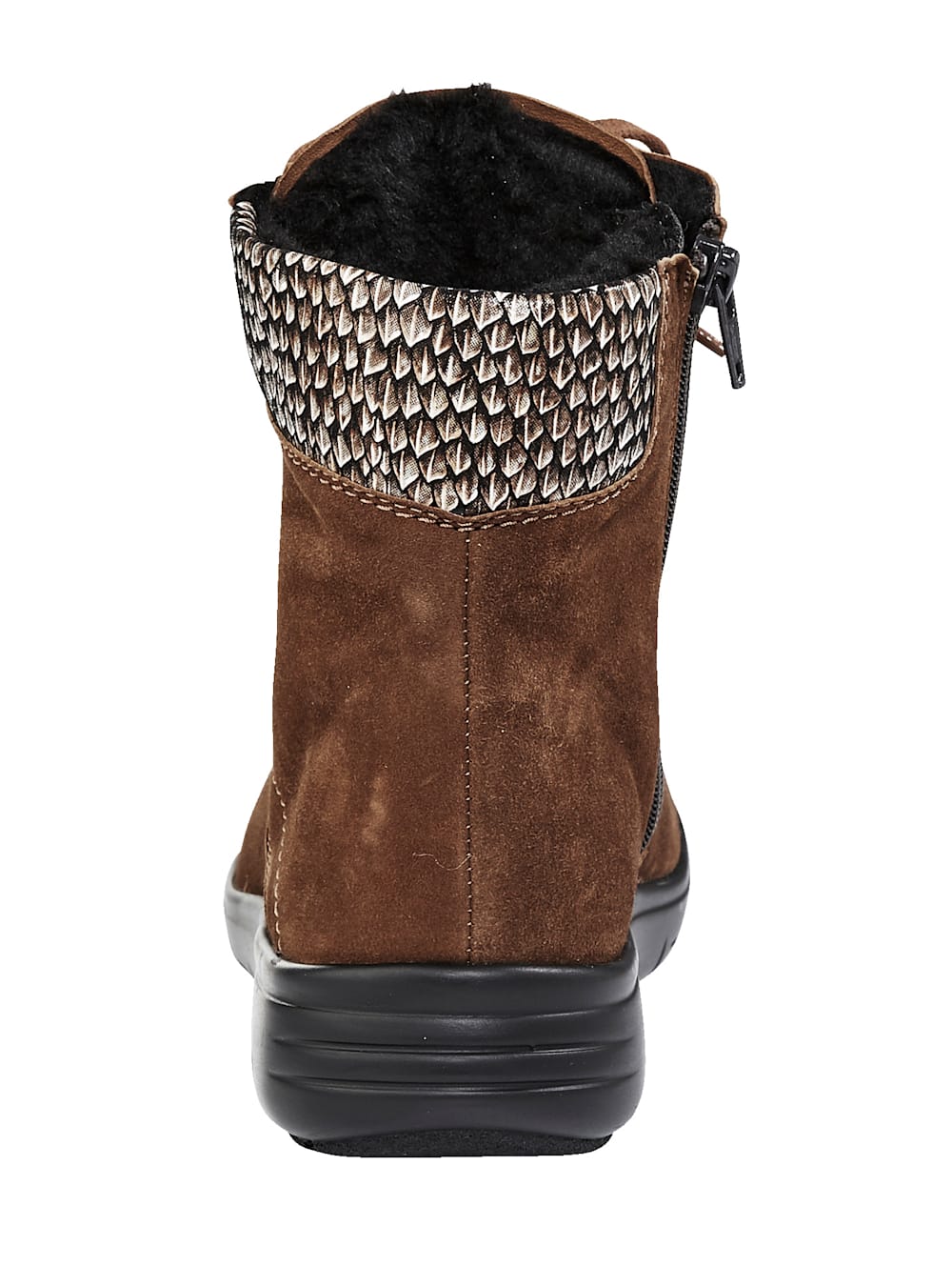 Vamos Schnurstiefelette mit Shock-Absorber - Cognac