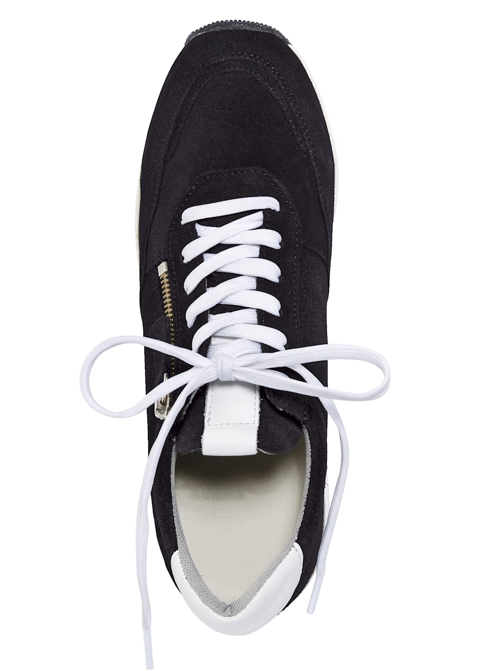 Vamos Schnurschuh mit extra hohem Keilabsatz - Schwarz