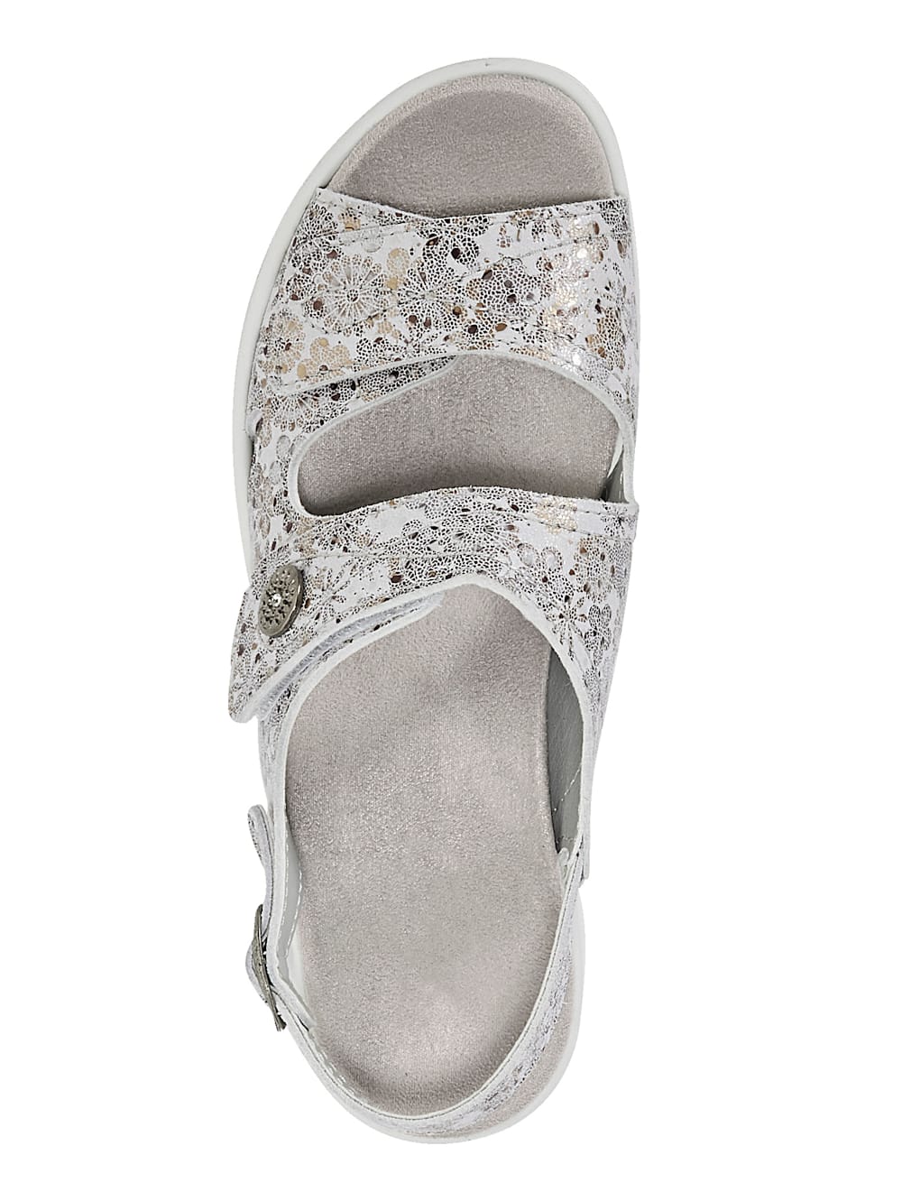 Vamos Sandale mit Klettverschlussen - Creme-Weib