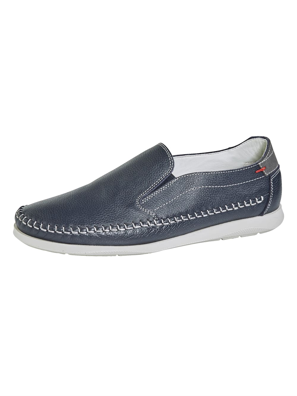 Vamos Slipper mit Ziernahten - Marineblau