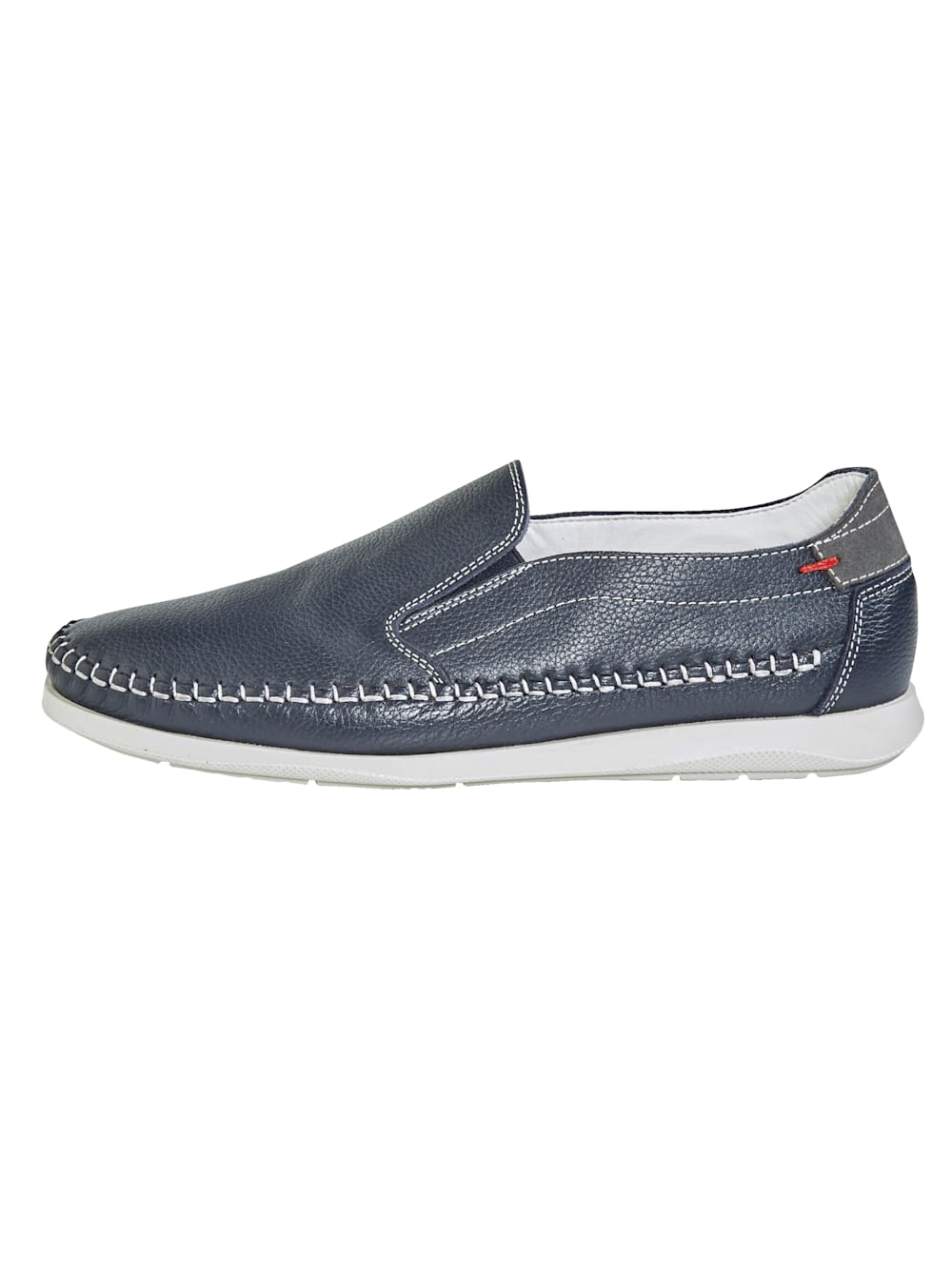 Vamos Slipper mit Ziernahten - Marineblau