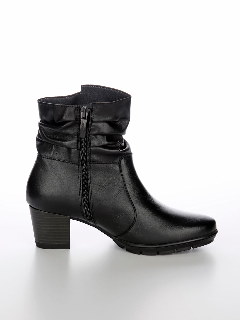 Vamos Stiefelette mit Reibverschluss - Schwarz