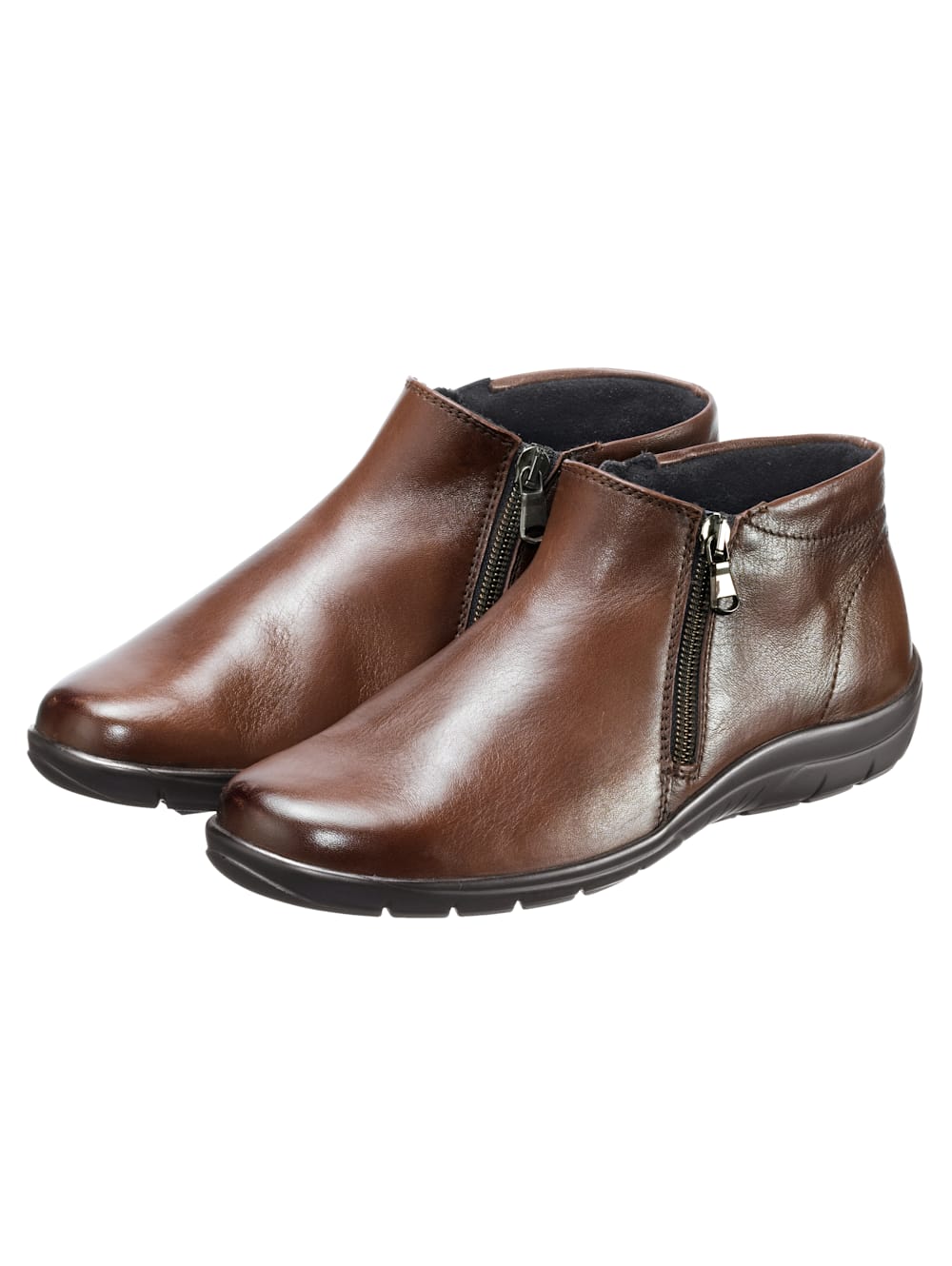 Vamos Stiefelette in klassischer Optik - Braun