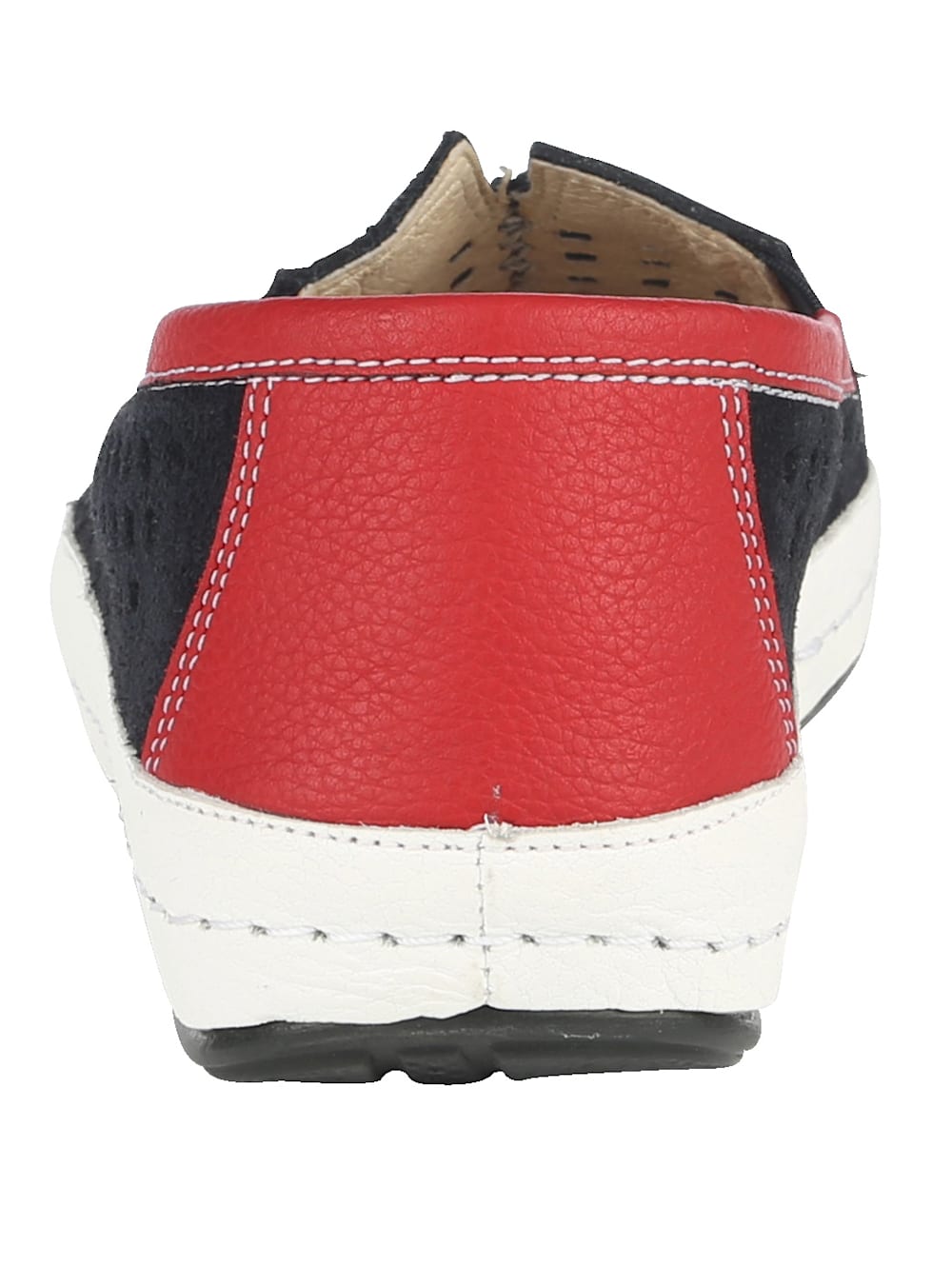 Vamos Slipper mit sommerlicher Perforation - Rot