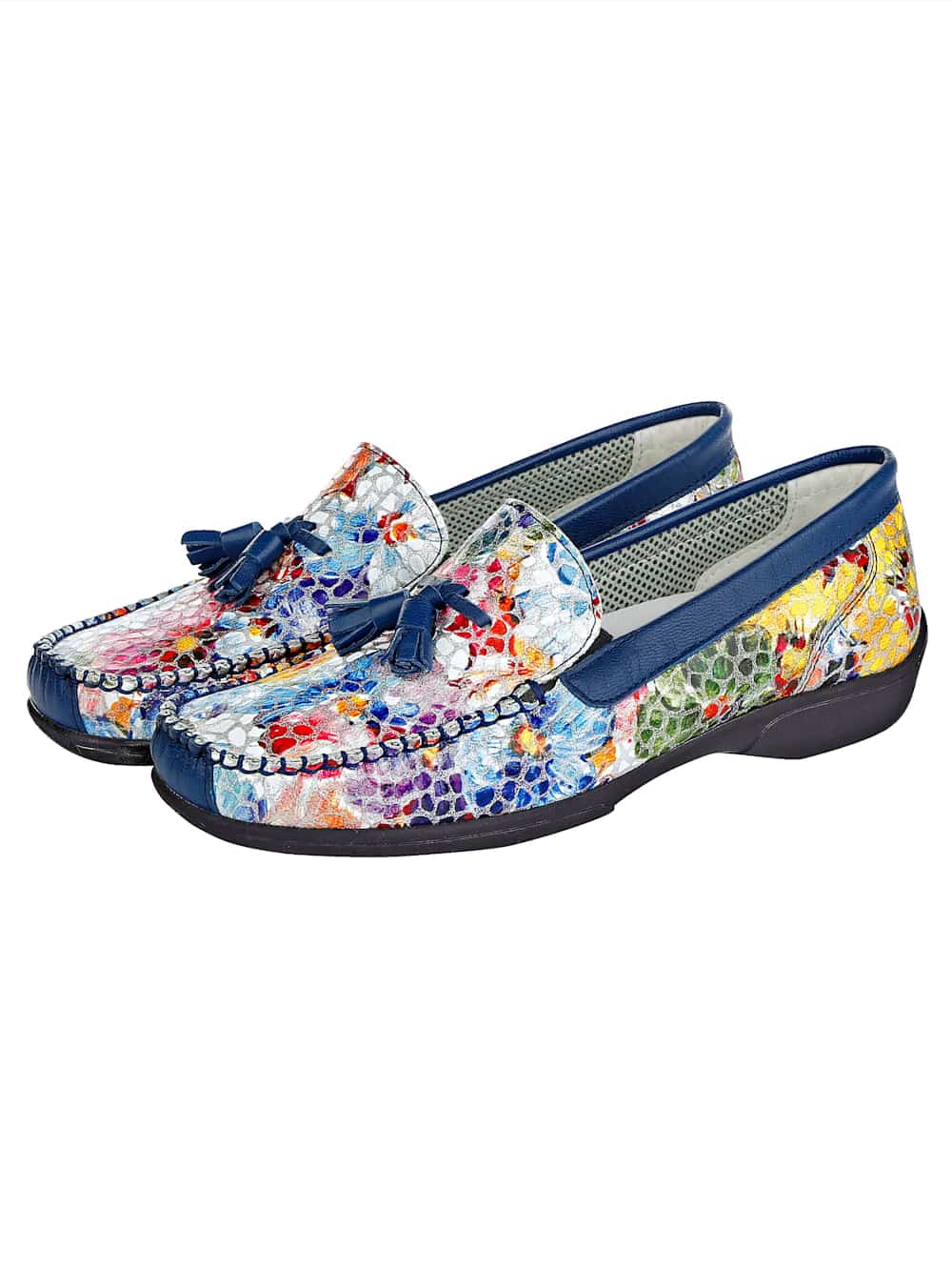 Vamos Mokassin mit typischer Mokassinnaht - Multicolor