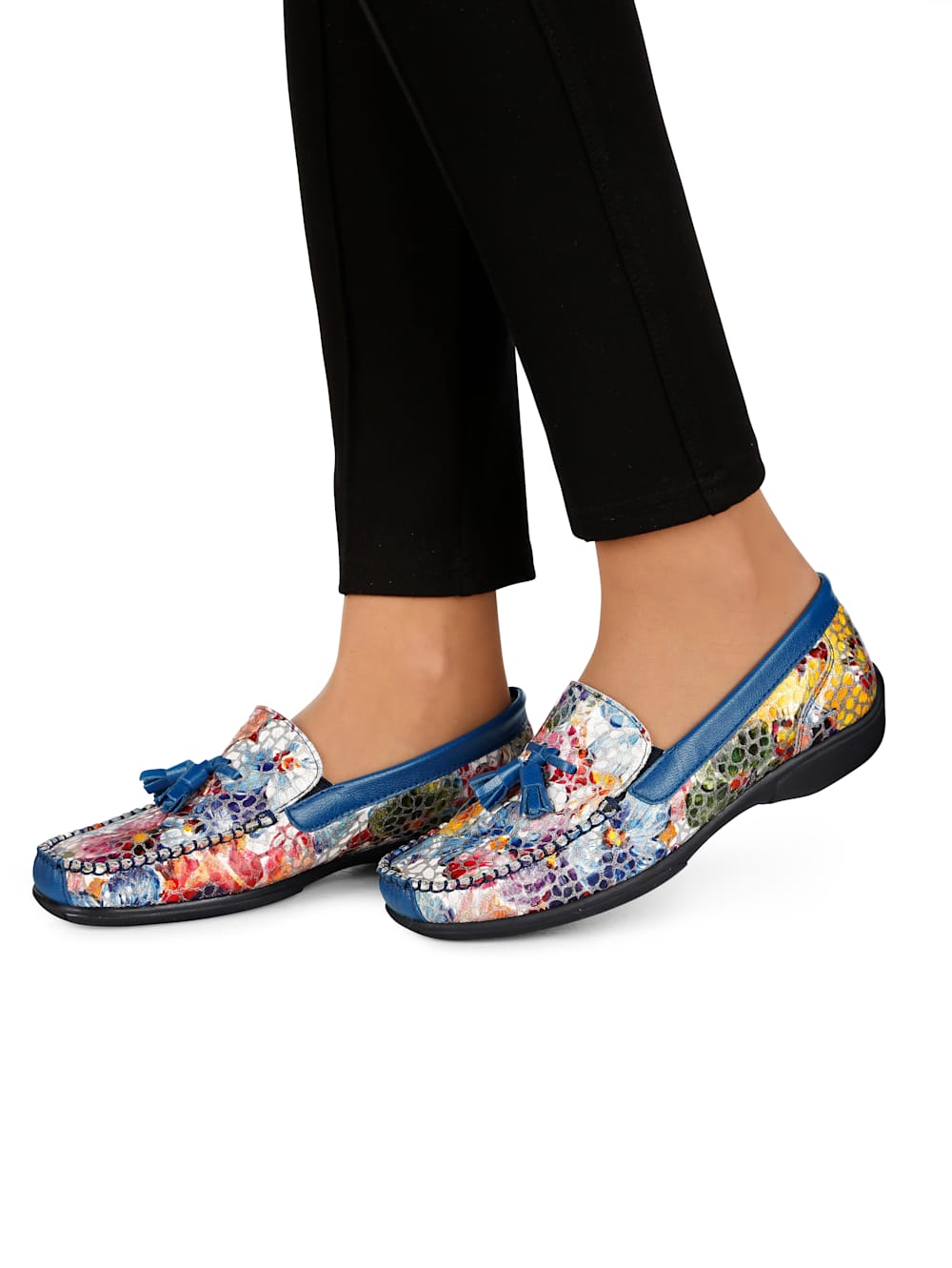 Vamos Mokassin mit typischer Mokassinnaht - Multicolor