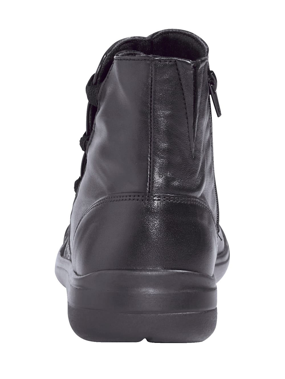 Vamos Stiefelette mit seitlichem Reibverschluss - Schwarz