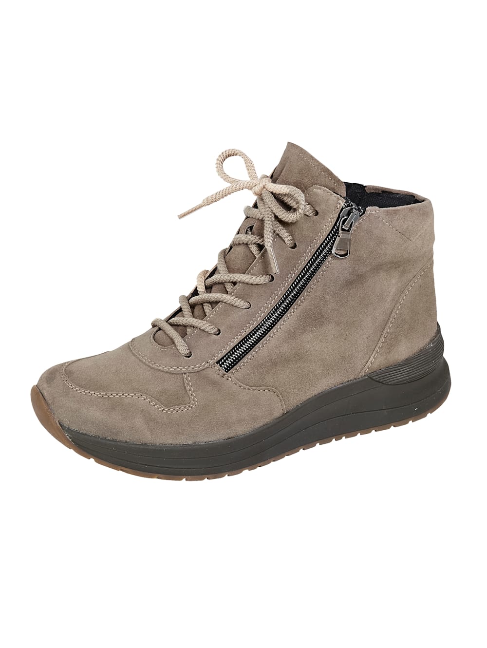 Vamos Schnurstiefelette mit Shock-Absorber - Taupe