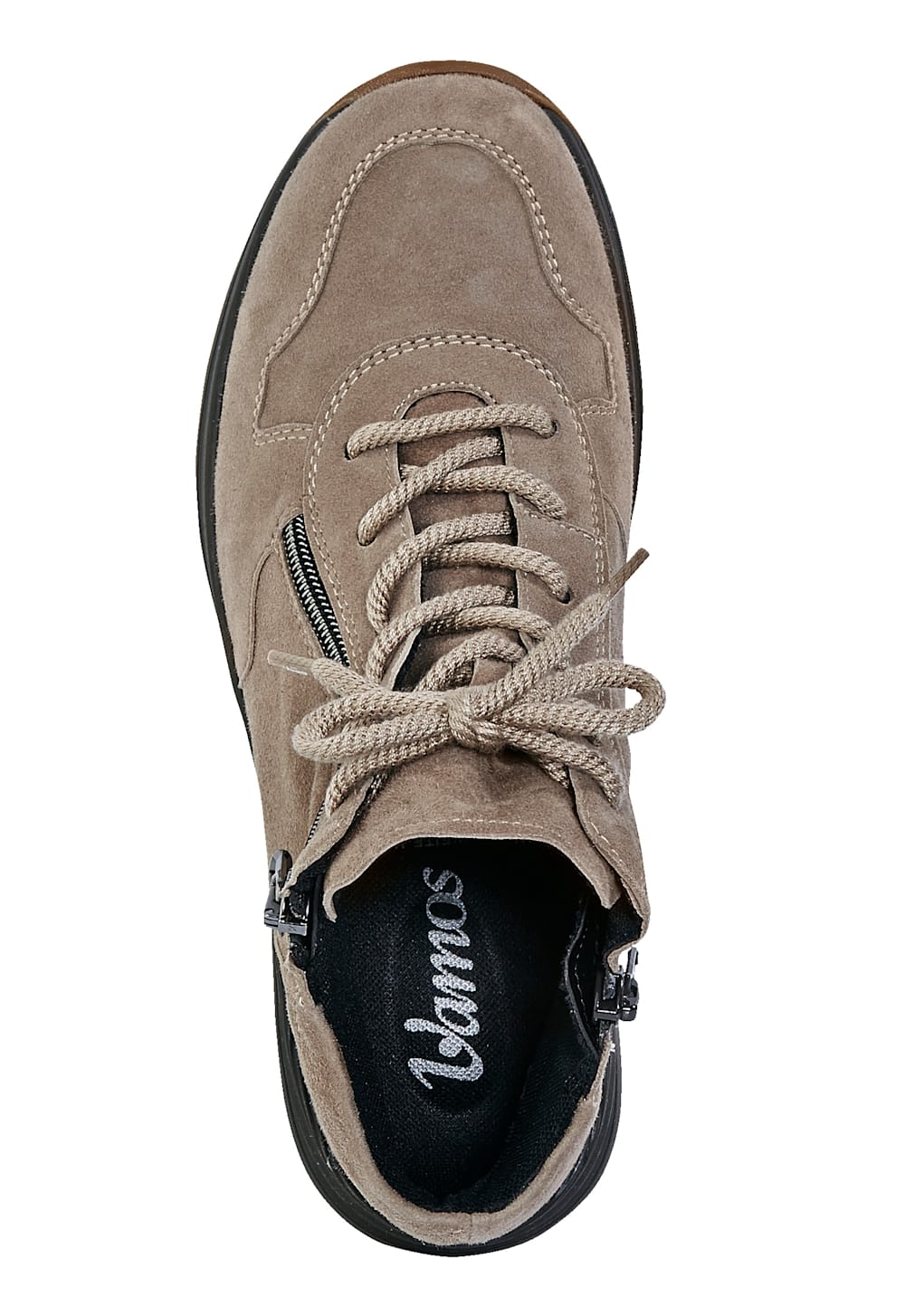 Vamos Schnurstiefelette mit Shock-Absorber - Taupe