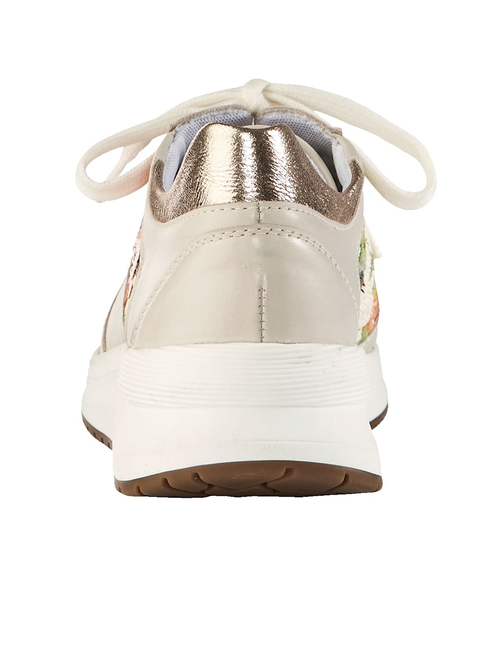 Vamos Schnurschuh mit wunderschonem Print - Beige
