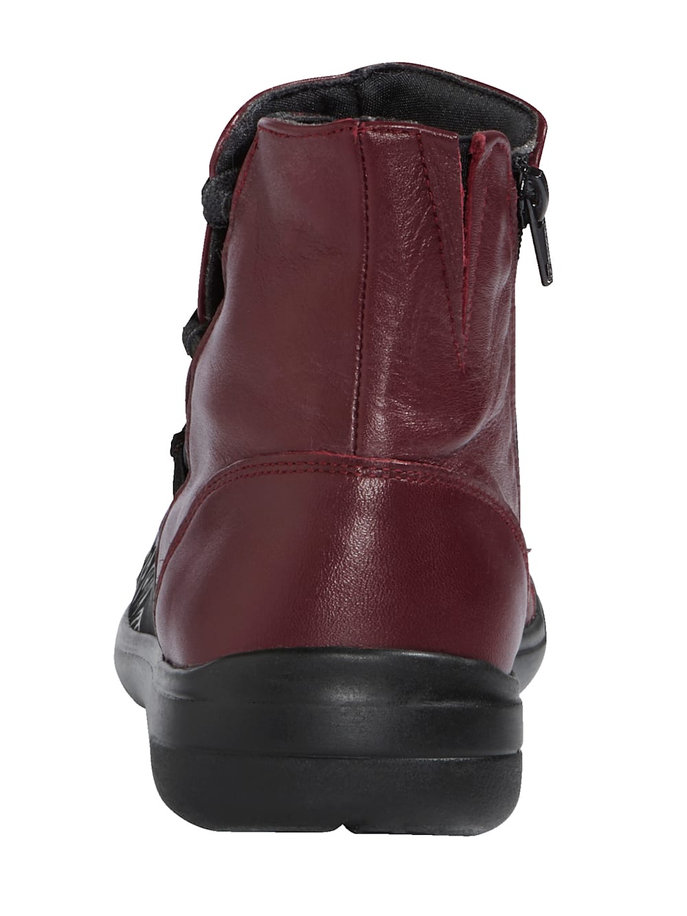 Vamos Stiefelette mit seitlichem Reibverschluss - Bordeaux