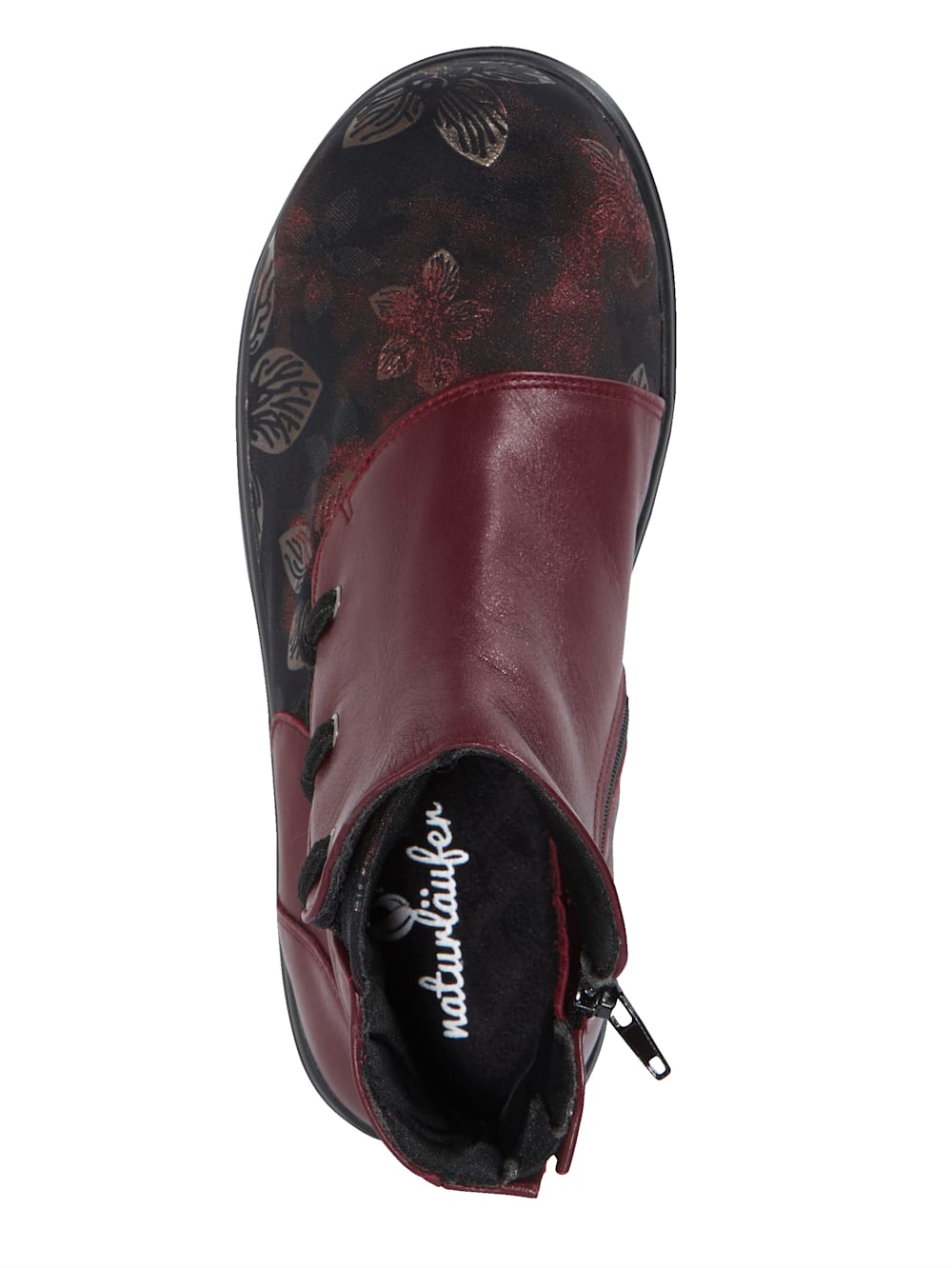 Vamos Stiefelette mit seitlichem Reibverschluss - Bordeaux
