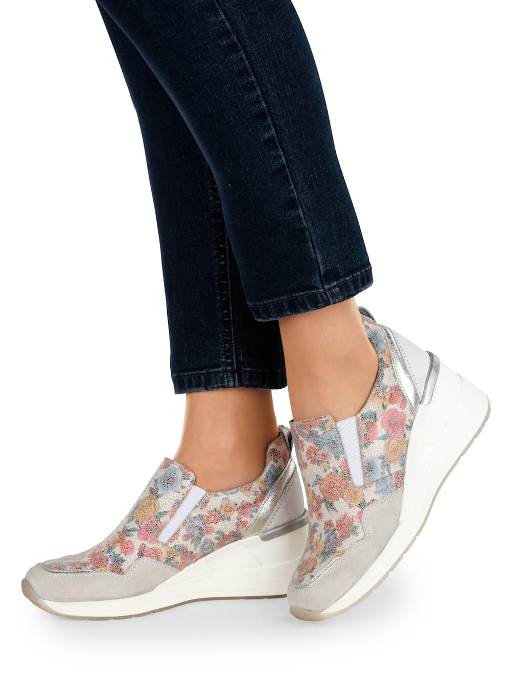 Vamos Slipper mit besonders hohem Keilabsatz - Multicolor