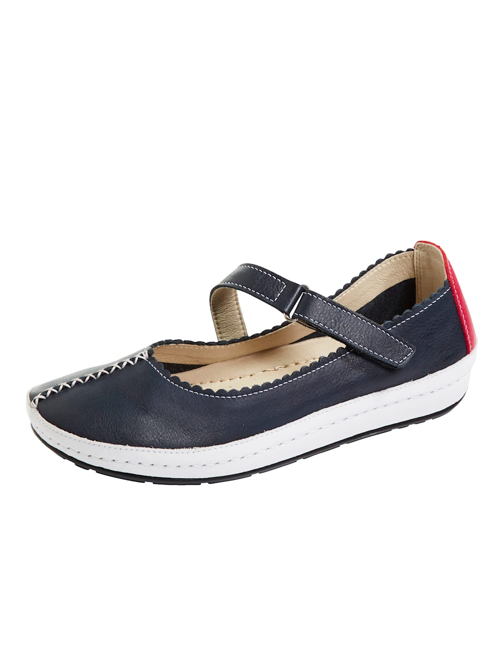 Vamos Klettslipper mit verstellbarem Klettverschluss - Marineblau