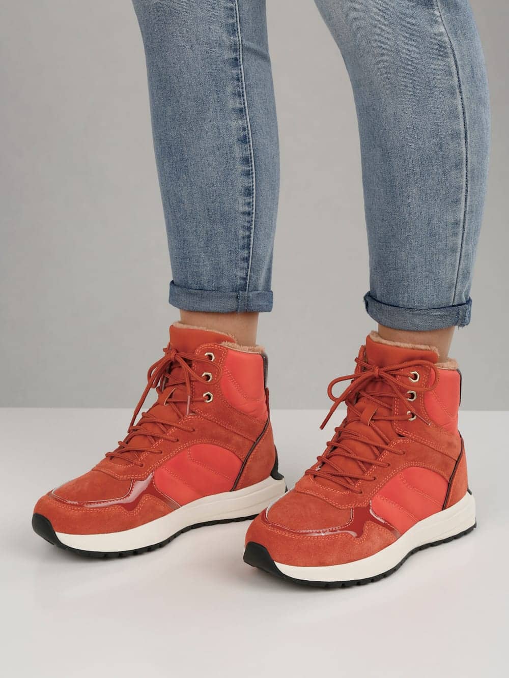 Vamos Schnurstiefelette mit Warmfutter - Orange