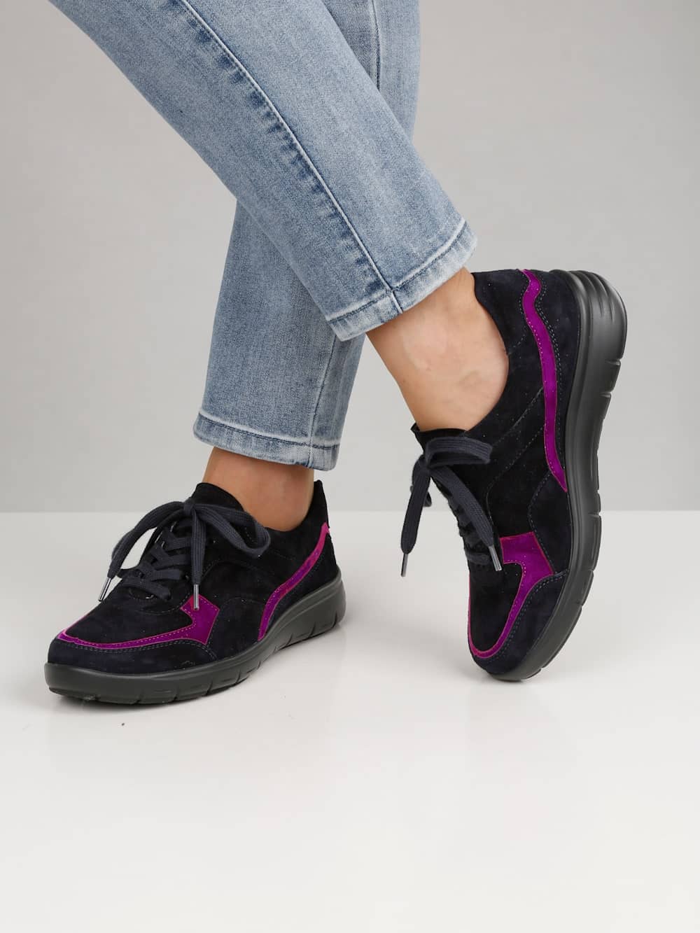 Vamos Schnurschuh mit Luftpolsterlaufsohle - Dunkelblau