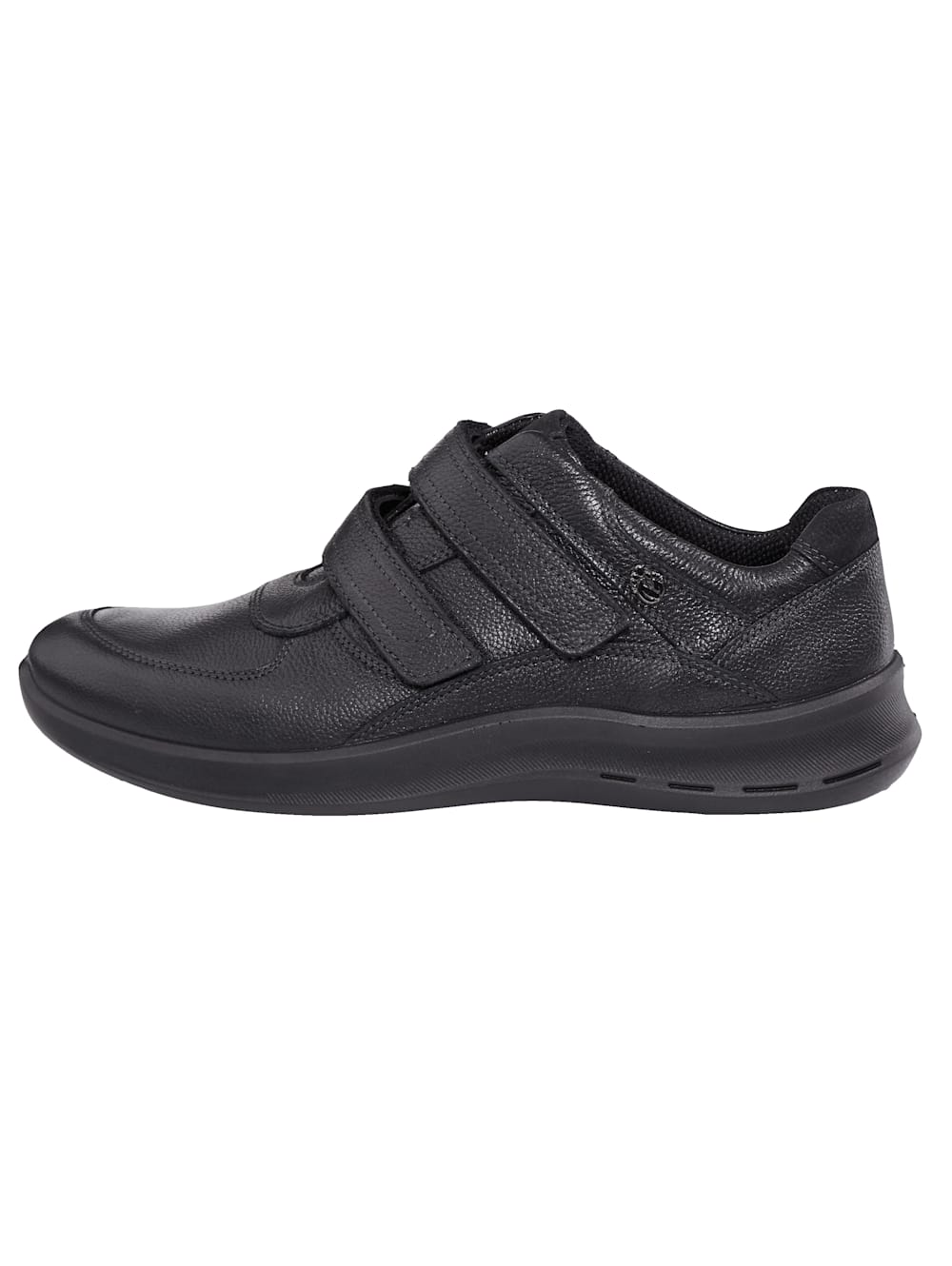 Vamos Klettslipper mit dezentem Markenlogo. - Schwarz
