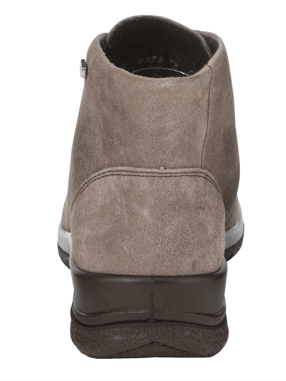 Vamos Schnurstiefelette aus Rauleder - Taupe
