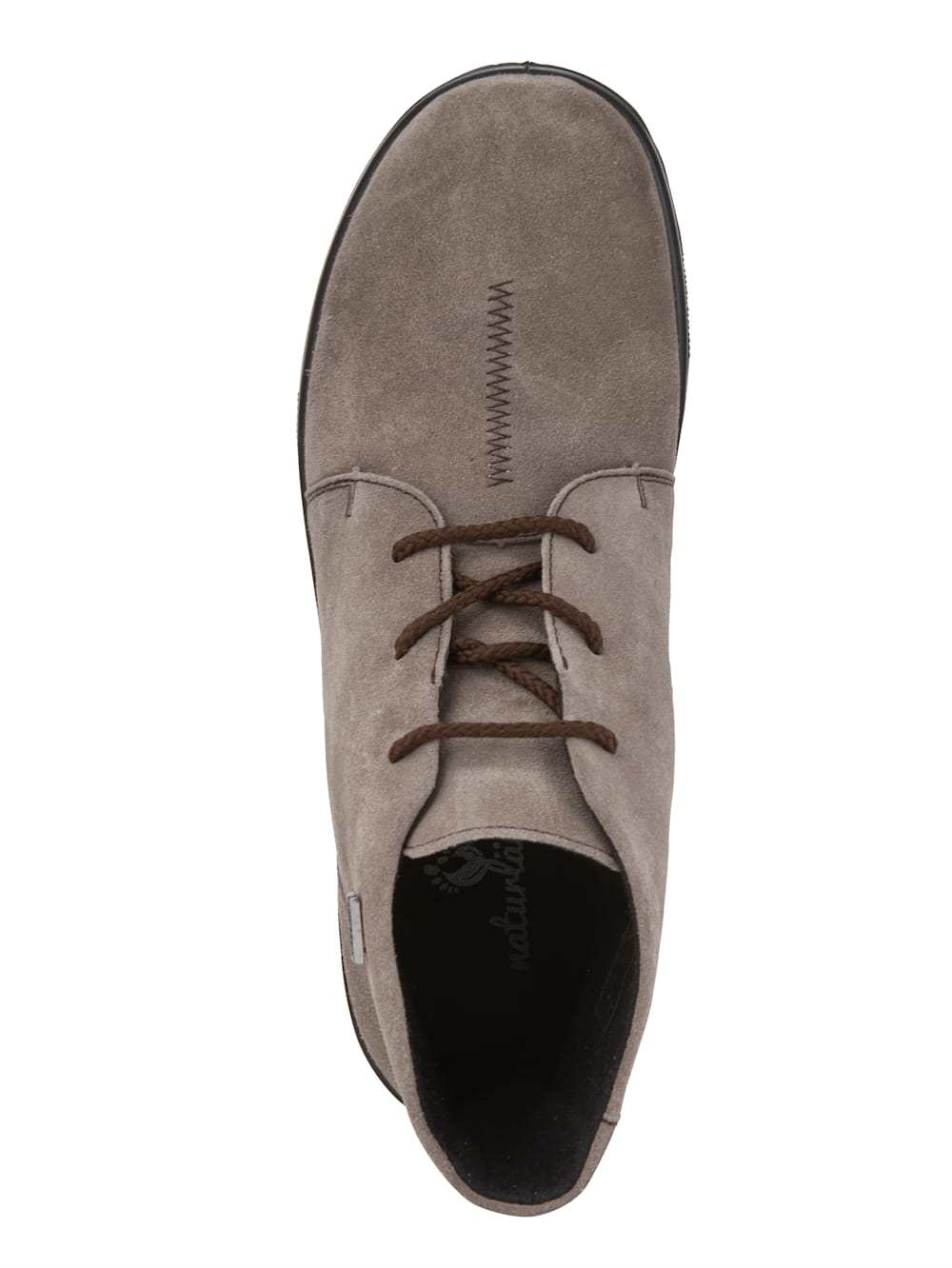 Vamos Schnurstiefelette aus Rauleder - Taupe