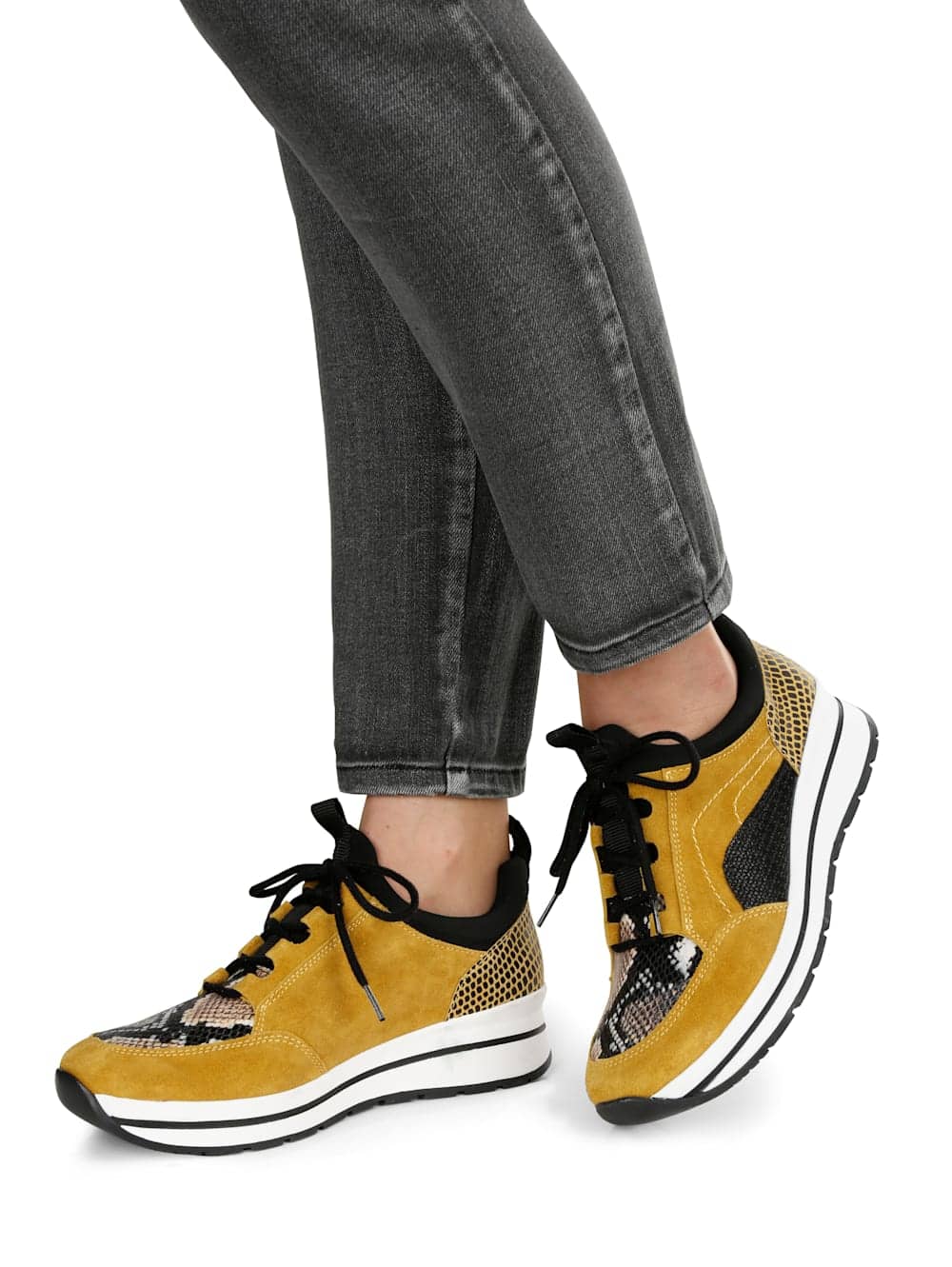 Vamos Schnurschuh - Senfgelb